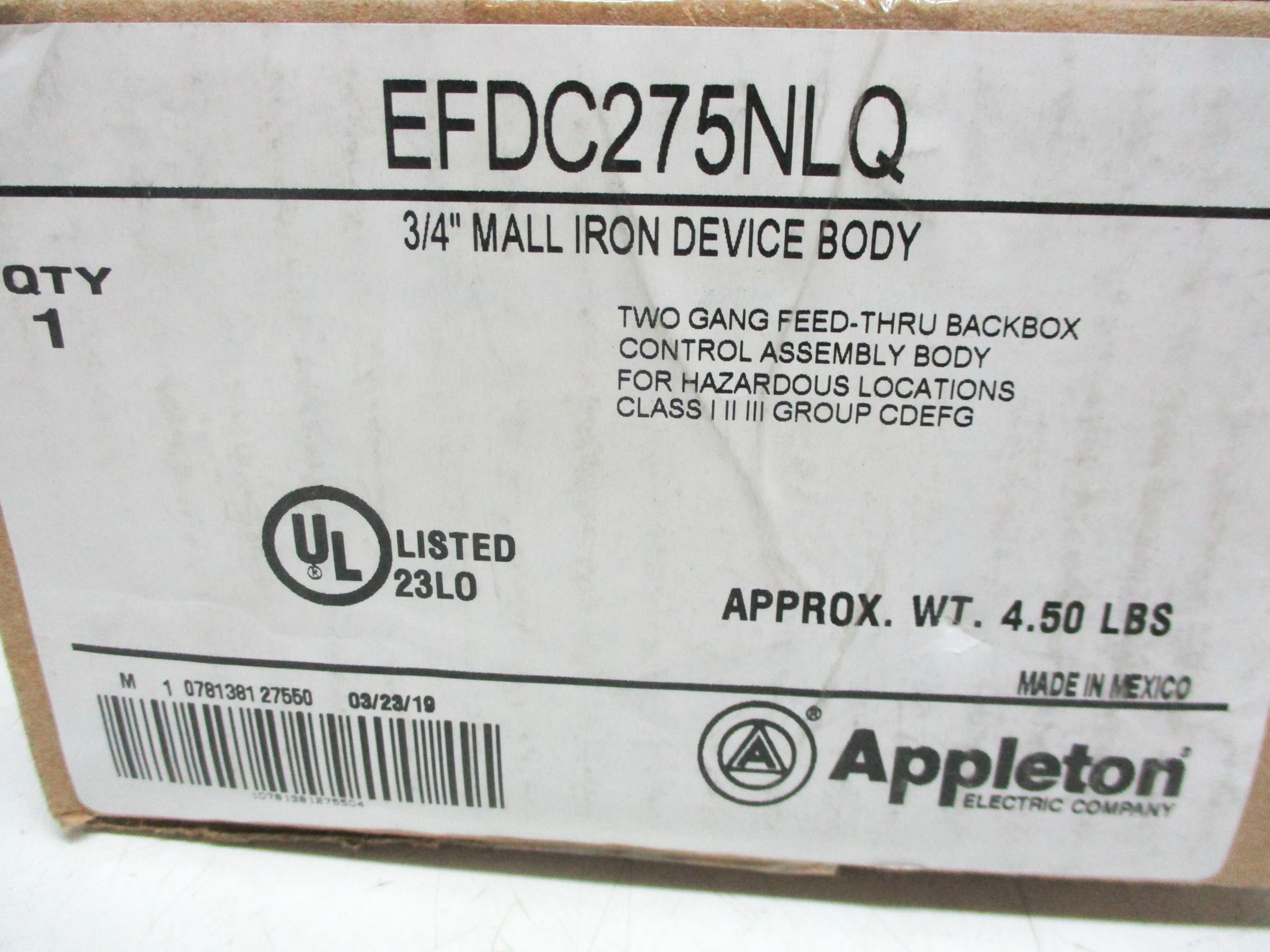 APPLETON EFDC275NLQ NSMP