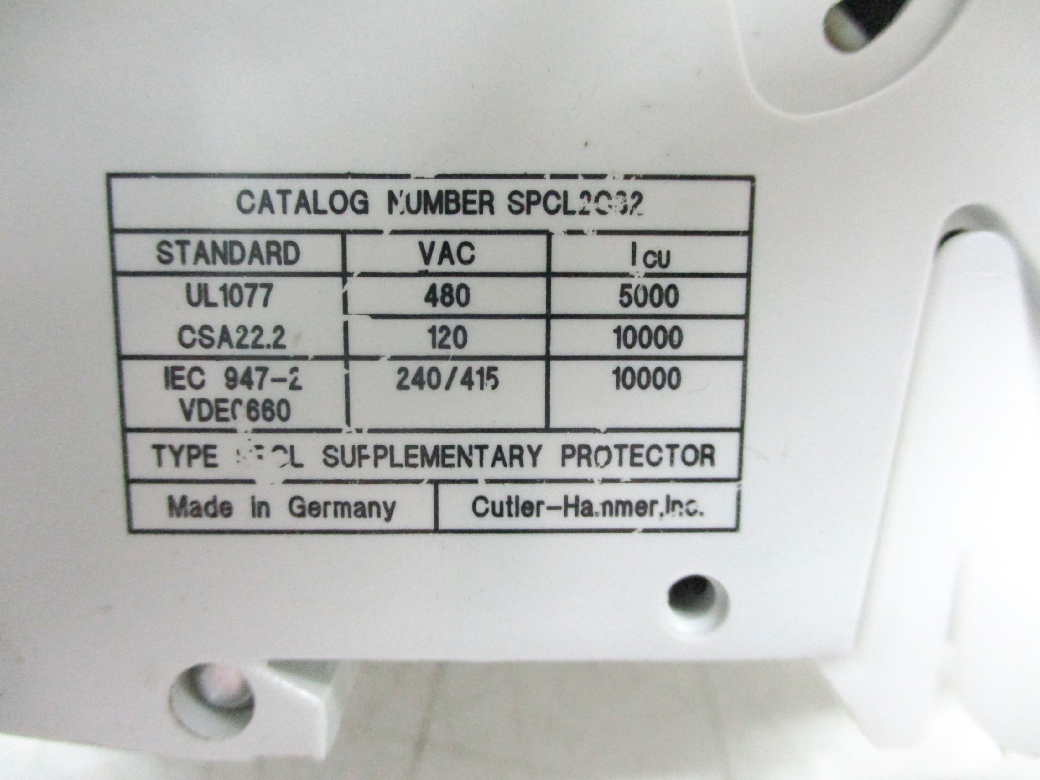 CUTLER HAMMER SPCL2C32 32A 240/415V NSNP