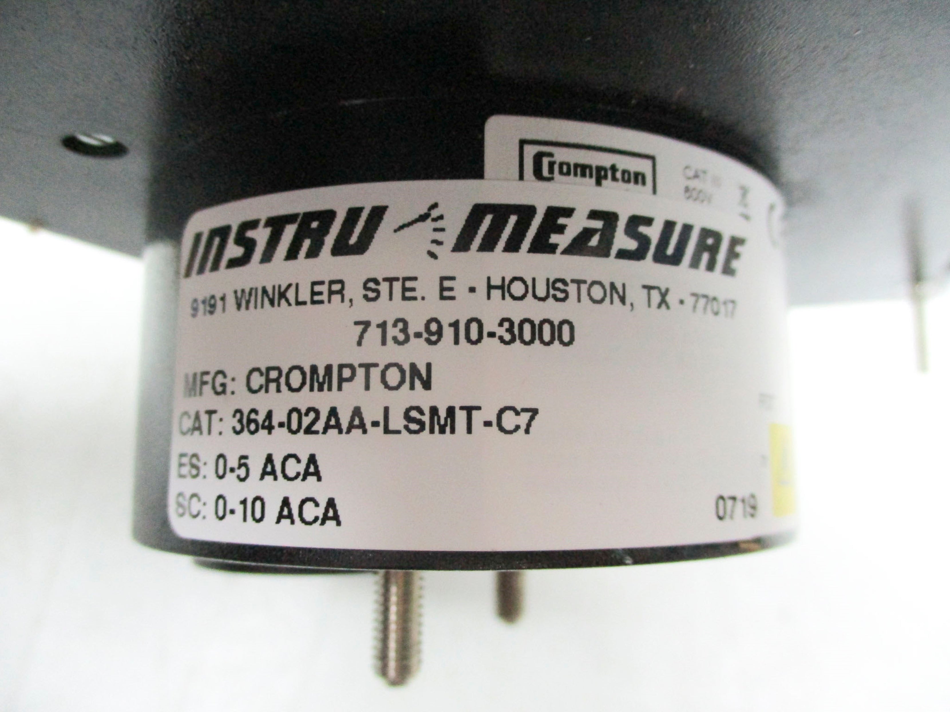 CROMPTON 364-02AA-LSMT-C7 0/10 AMP AMPERES NSMP