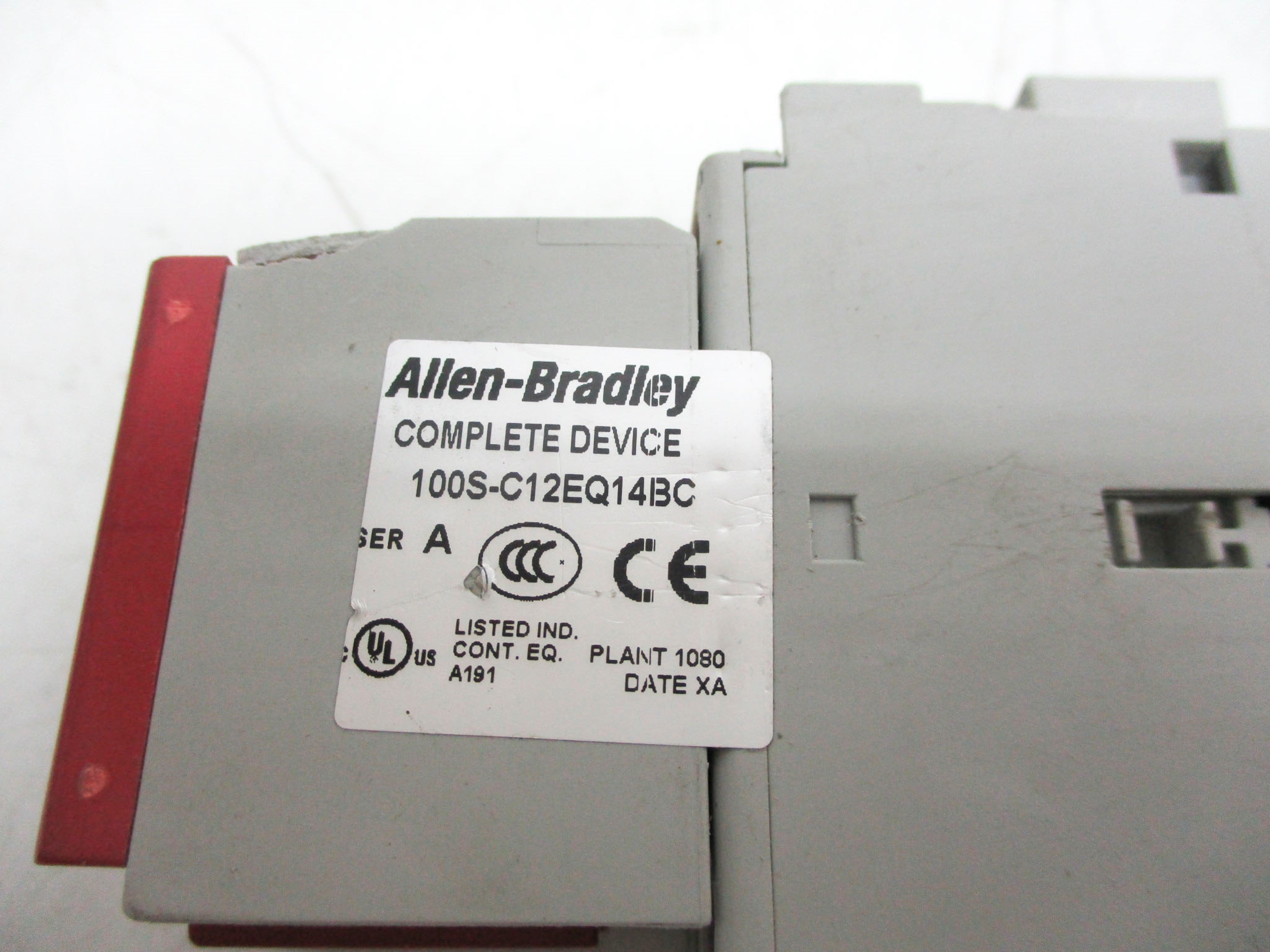 ALLEN BRADLEY 100S-C12EQ14BC SER. A 24VDC (AS PICTURED) UNMP