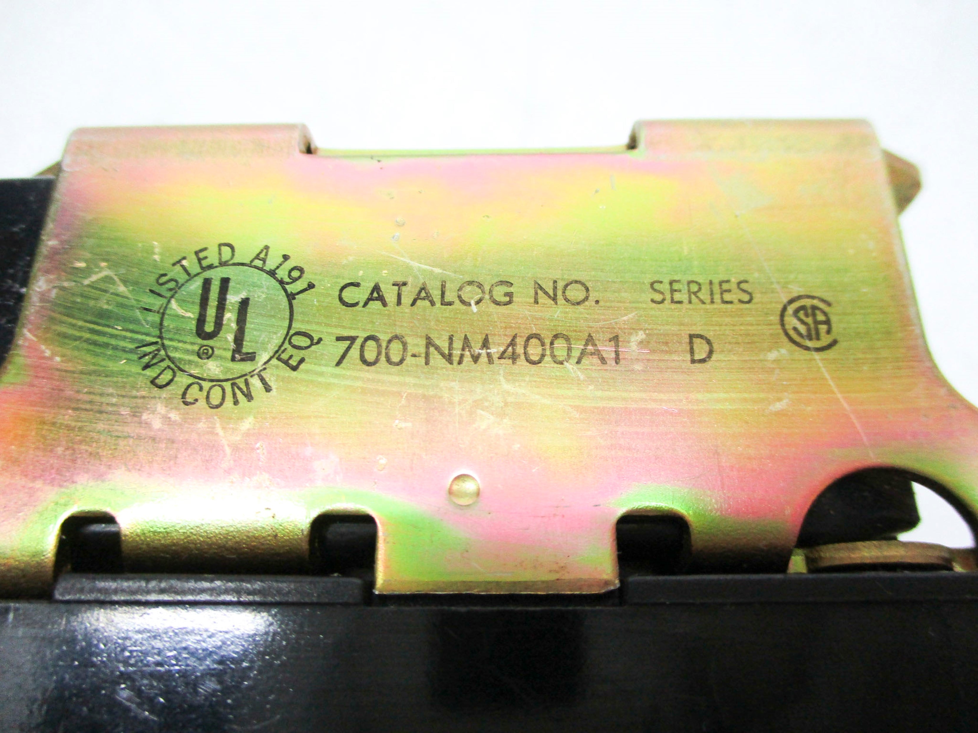 ALLEN BRADLEY 700-NM400A1 SER. D 120V60HZ 110V50HZ UNMP