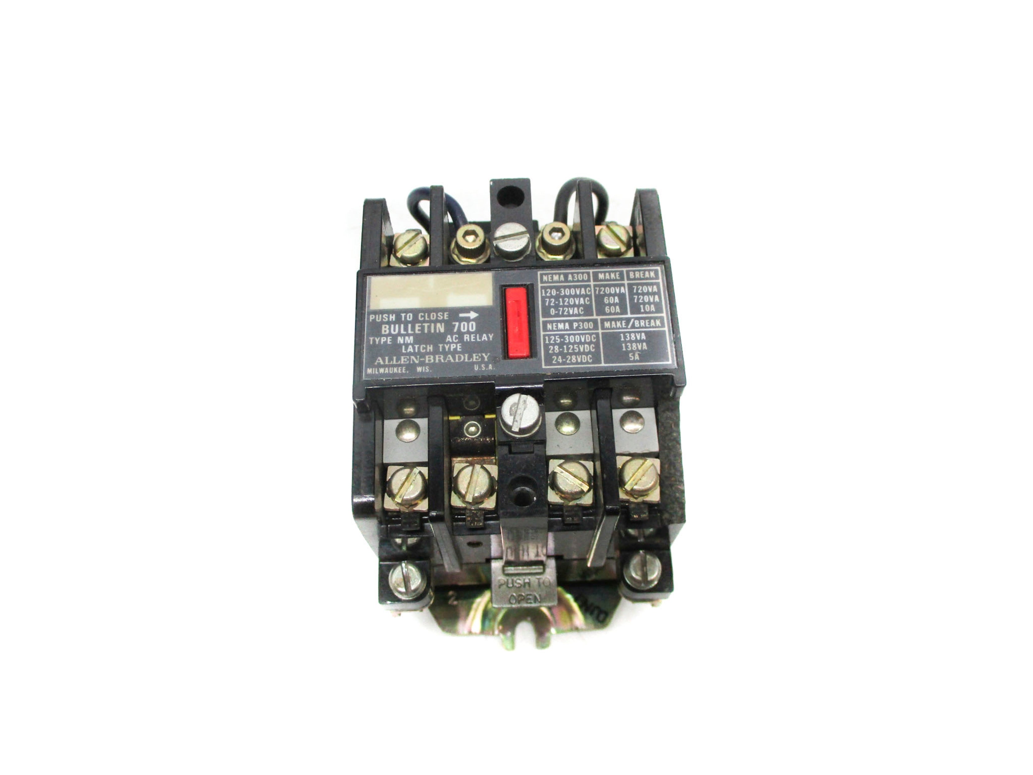 ALLEN BRADLEY 700-NM200A24 SER. E 24V60HZ (AS PICTURED) UNMP
