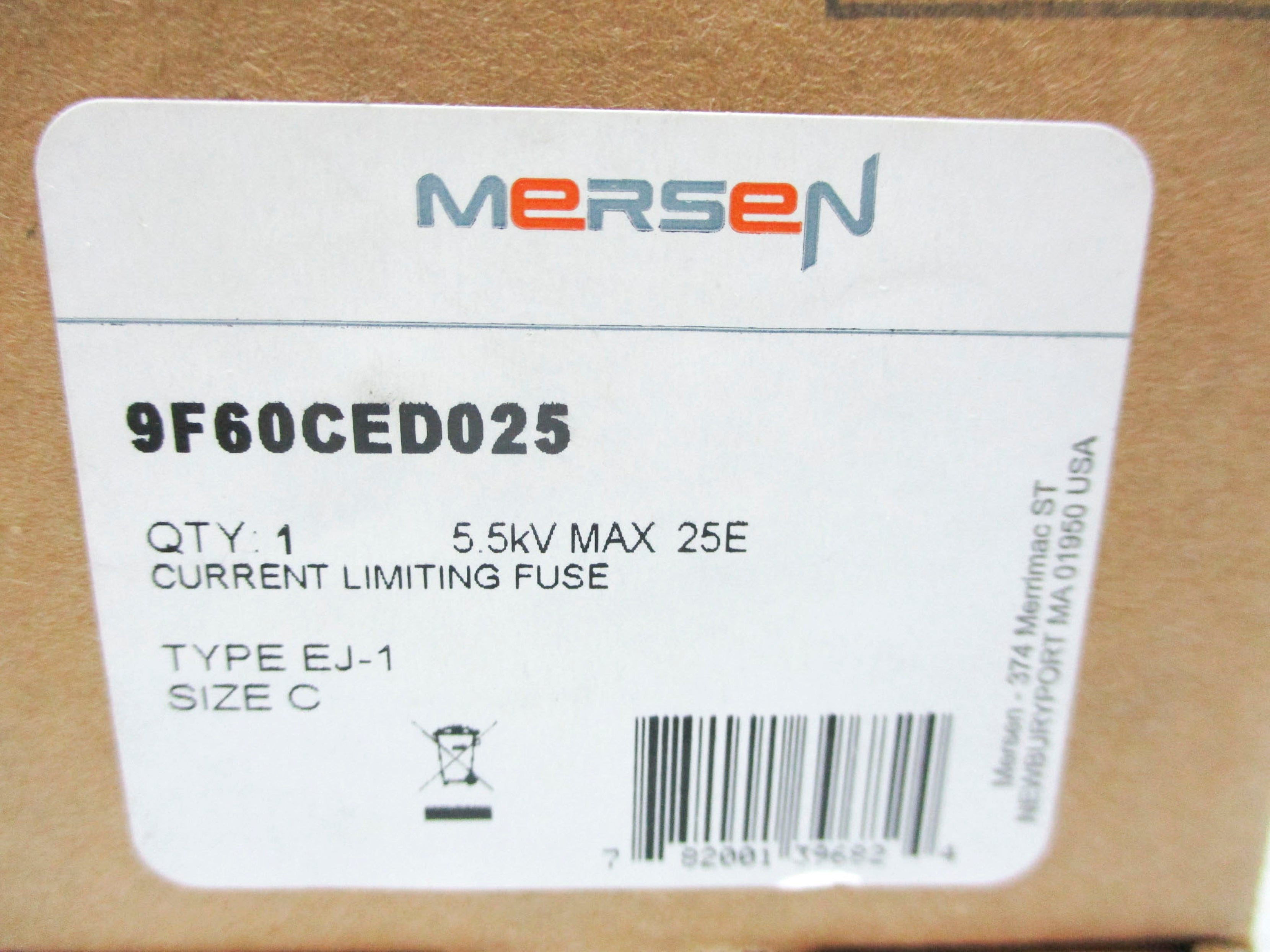 FERRAZ SHAWMUT 9F60CED025 NSMP