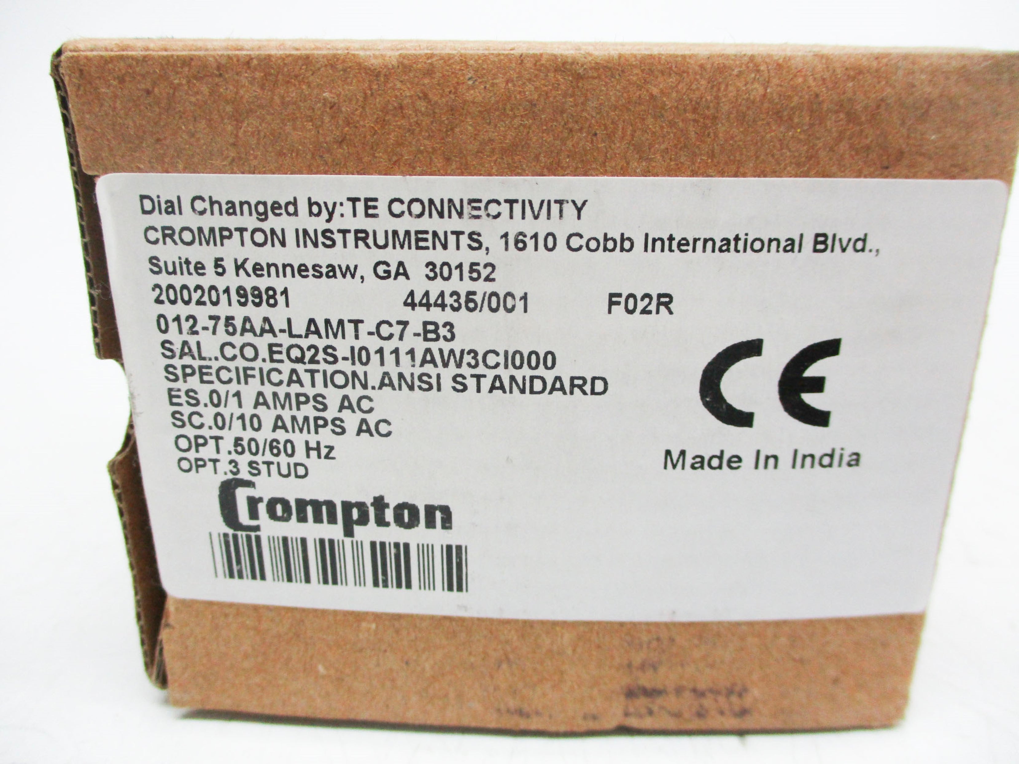 CROMPTON 012-75AA-LAMT-C7-B3 NSMP