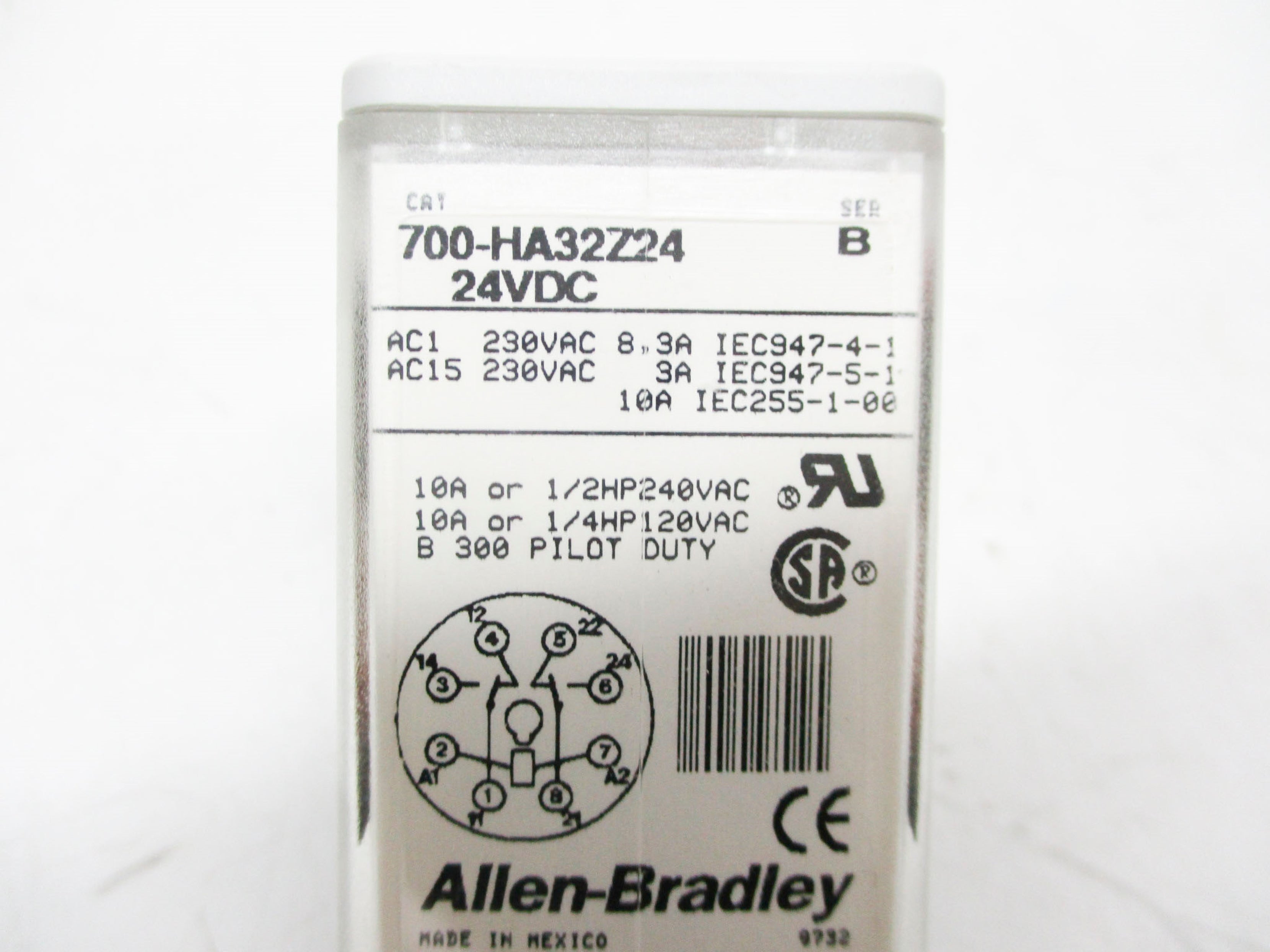 ALLEN BRADLEY 700-HA32Z24 SER. B 24VDC (GY/BL) NSMP