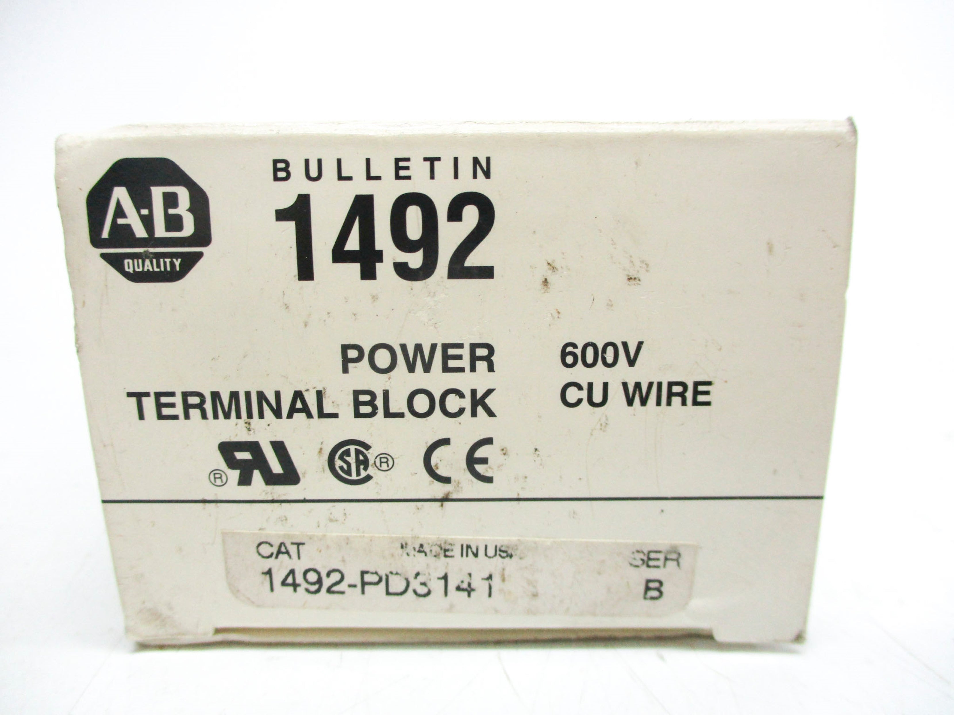 ALLEN BRADLEY 1492-PD3141 SER. B (AS PICTURED) (WH) NSMP