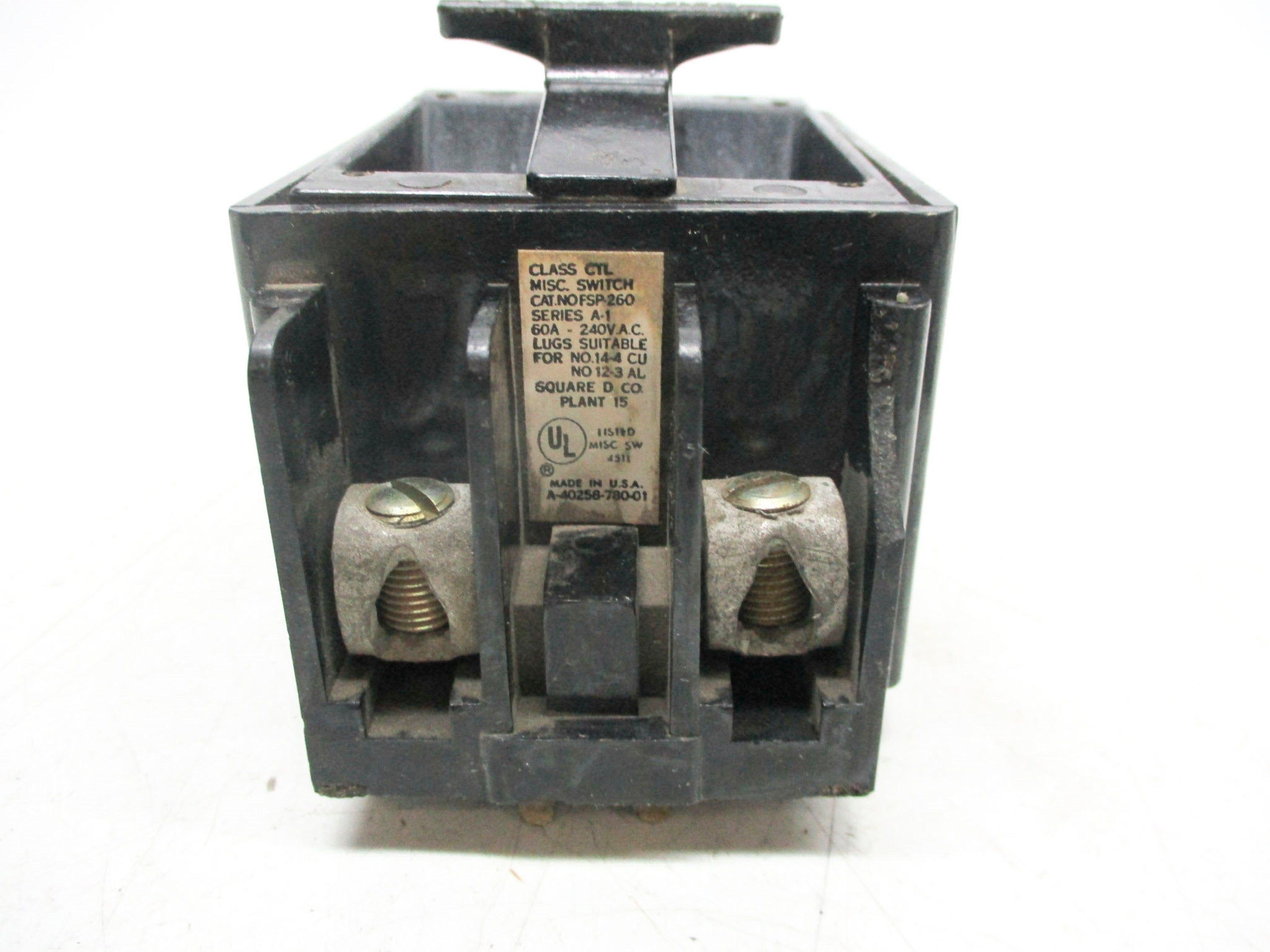 SQUARE D FSP-260 60A (AS PICTURED) UNMP