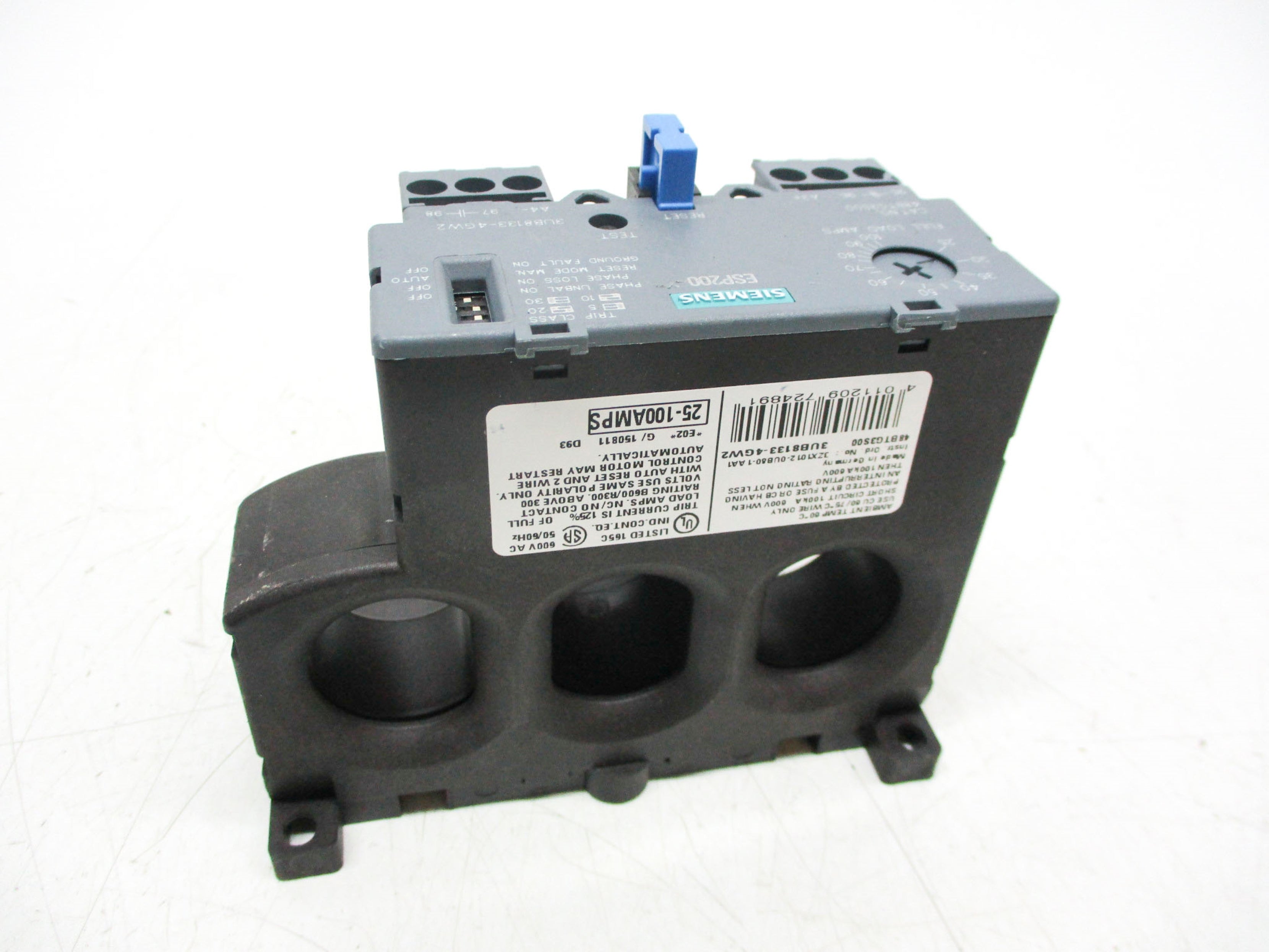 SIEMENS 3UB8133-4GW2 25-100A 600VAC UNMP