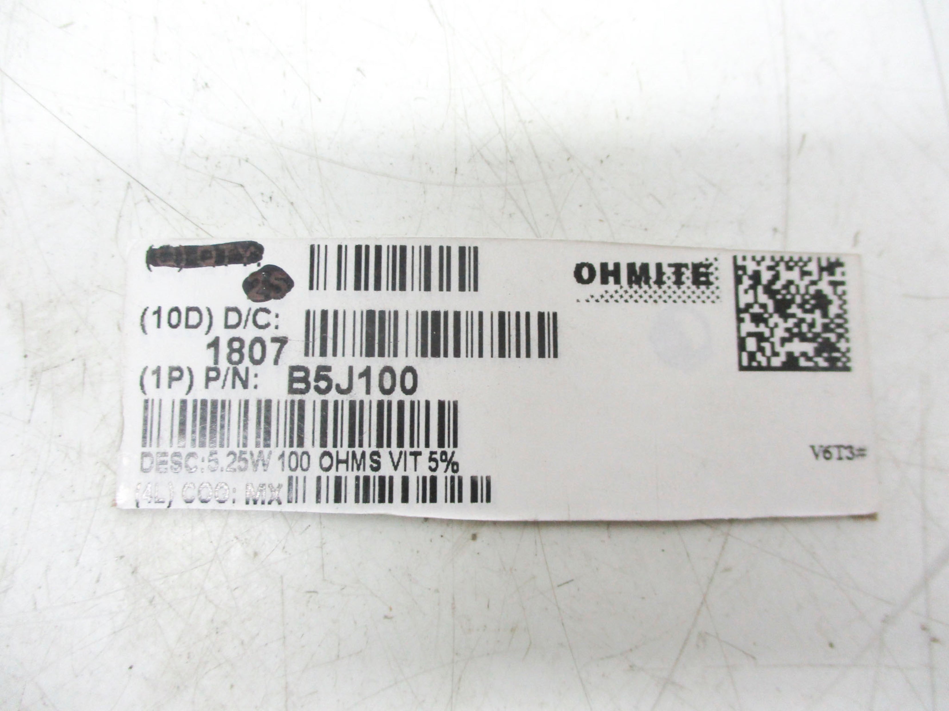 OHMITE B5J100 NSNP