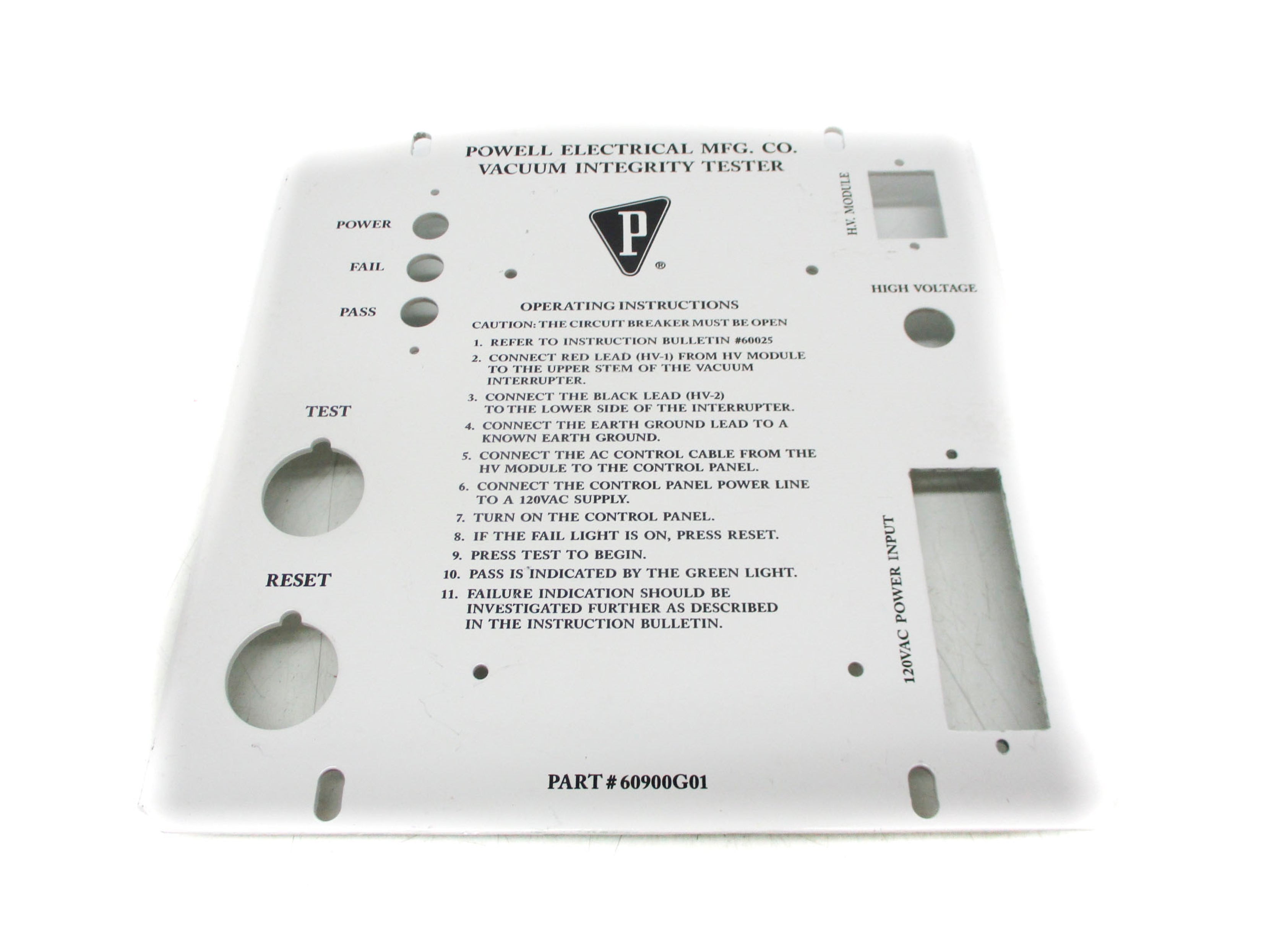 POWELL ELECTRICAL 60900G01 NSNP