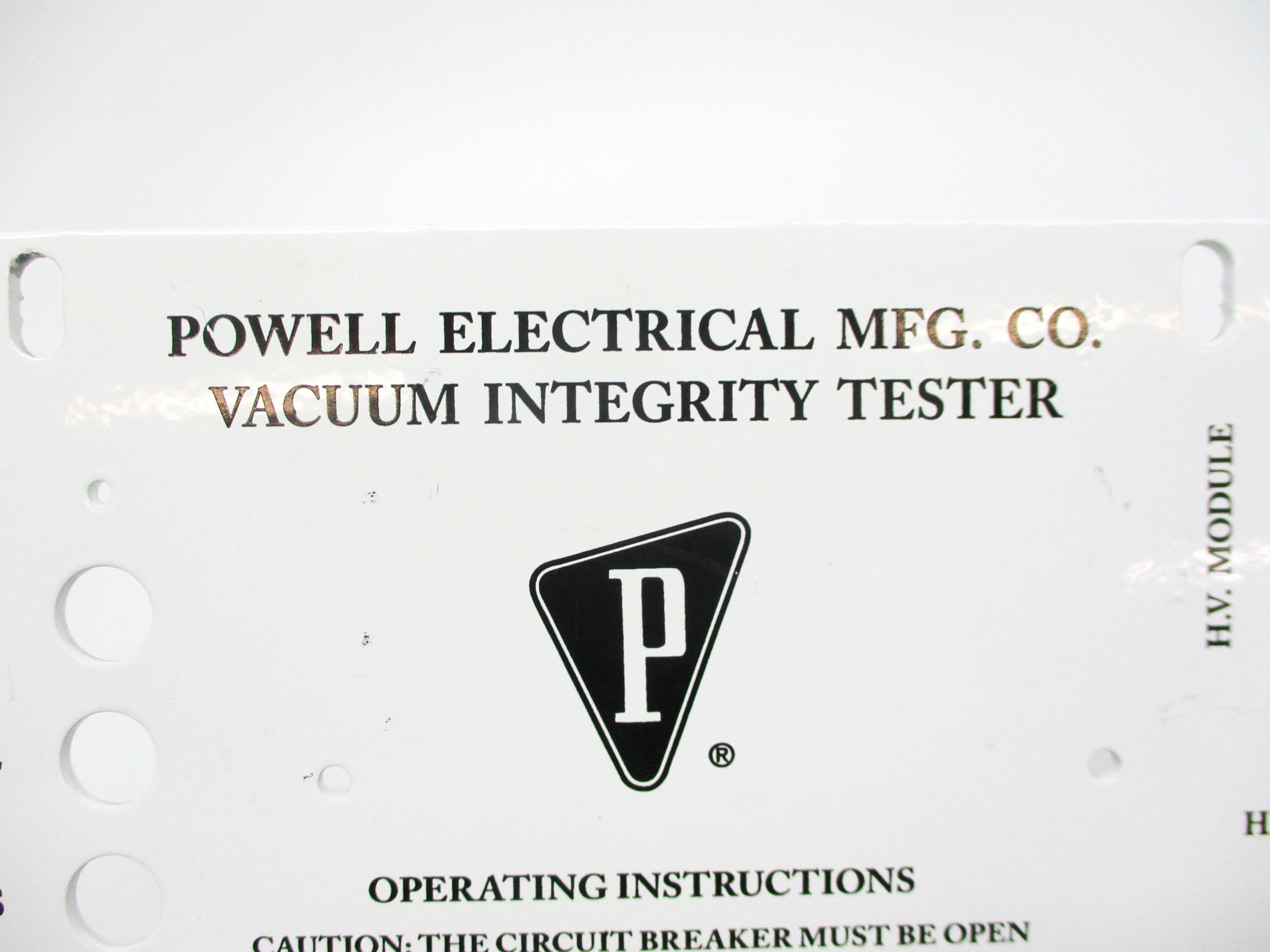 POWELL ELECTRICAL 60900G01 NSNP