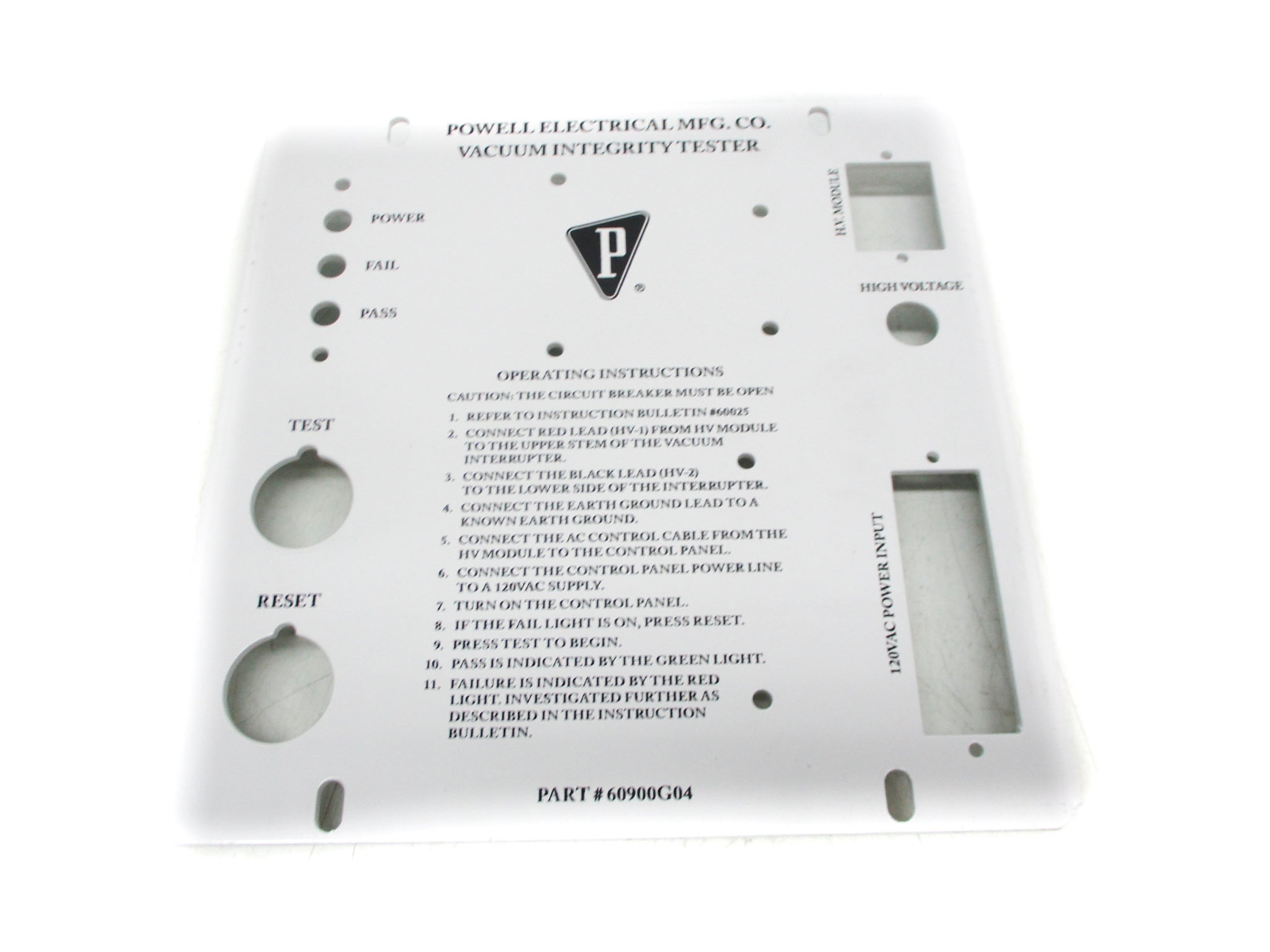 POWELL ELECTRICAL 60900G04 NSNP