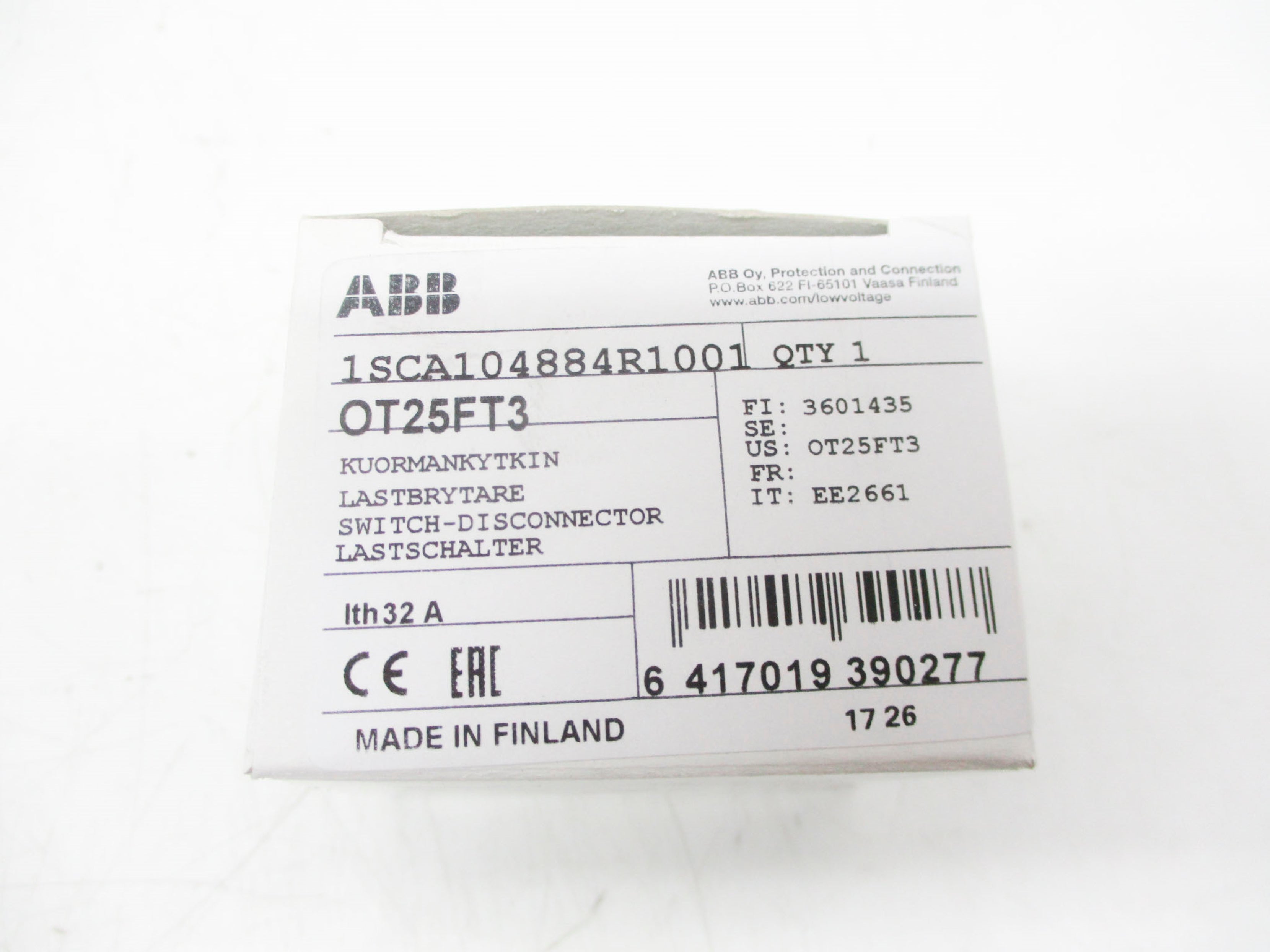 ABB OT25FT3 NSMP