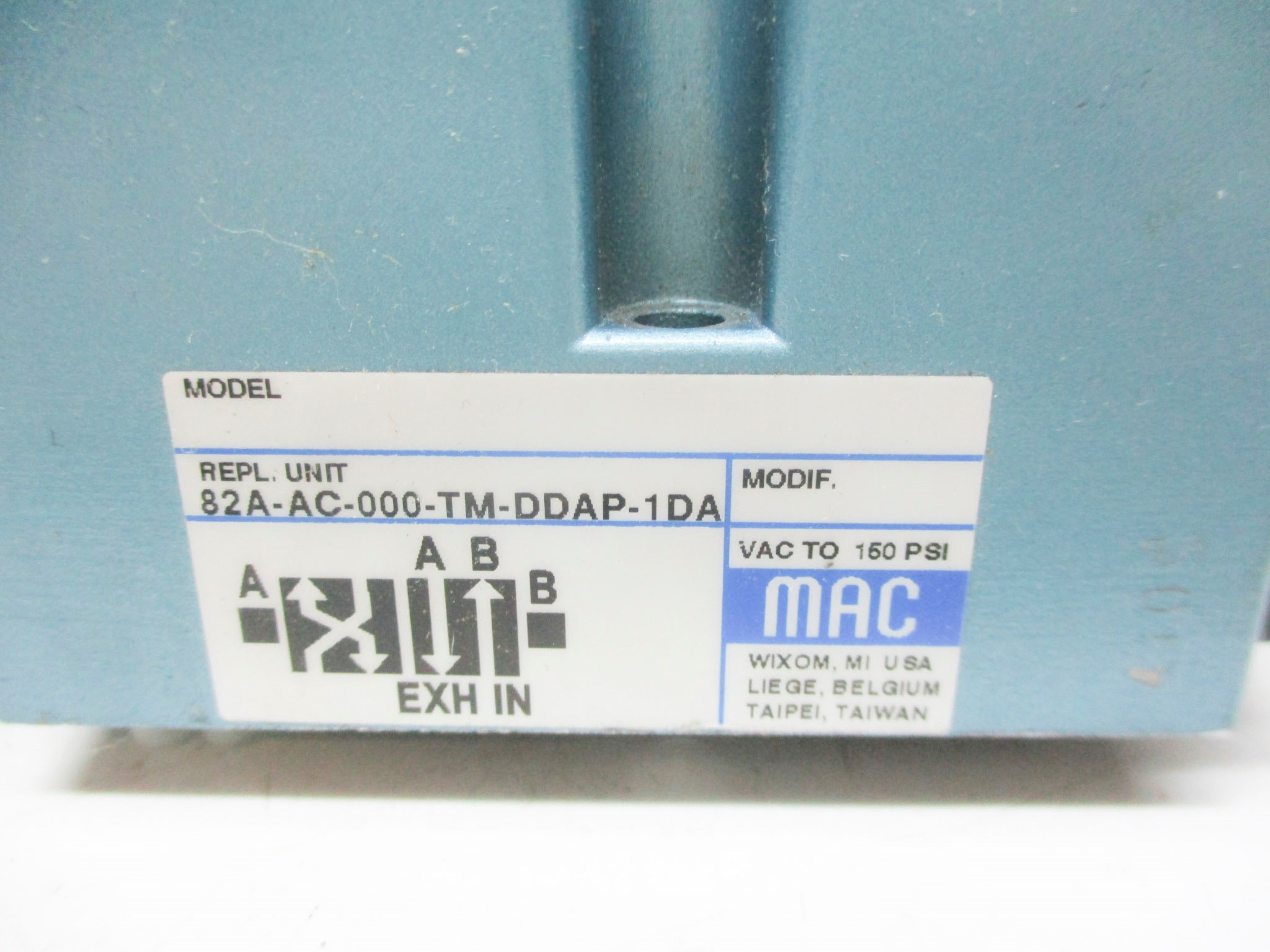 MAC 82A-AC-000-TM-DDAP-1DA 24VDC 160PSI UNMP