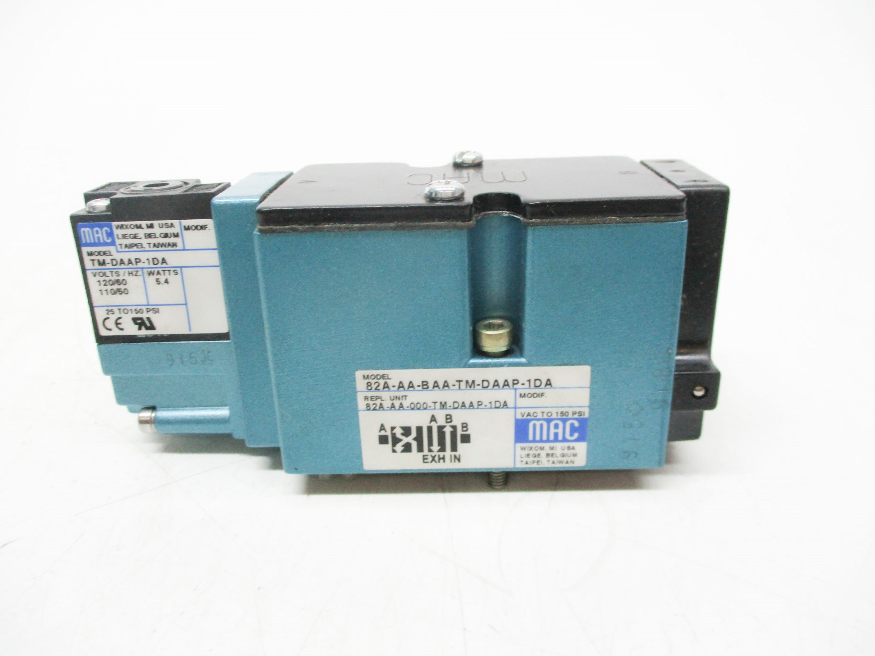 MAC 82A-AA-BAA-TM-DAAP-1DA 110/50V 120/60V 150PSI UNMP