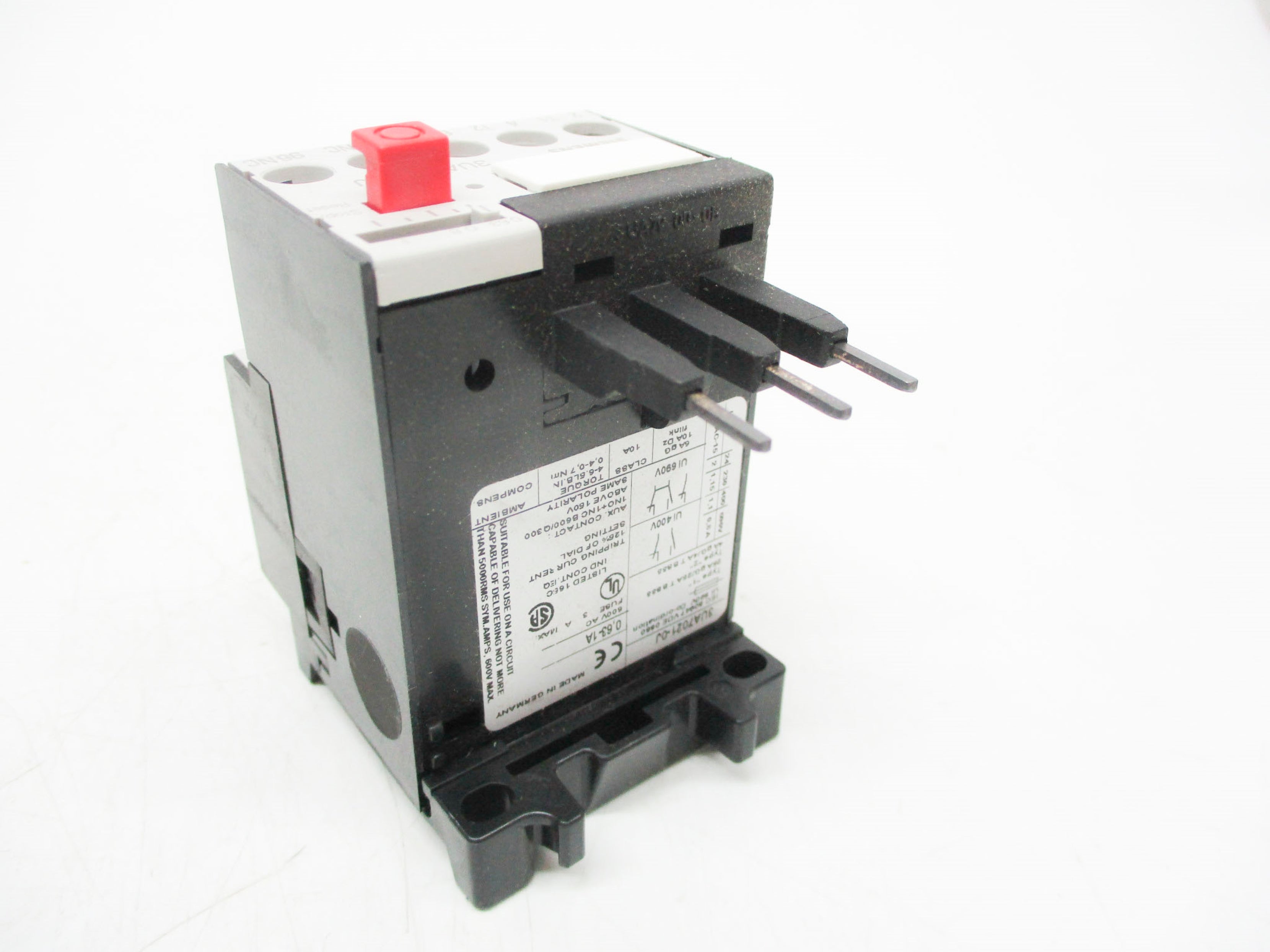 SIEMENS 3UA7021-0J 0.63-1A NSMP