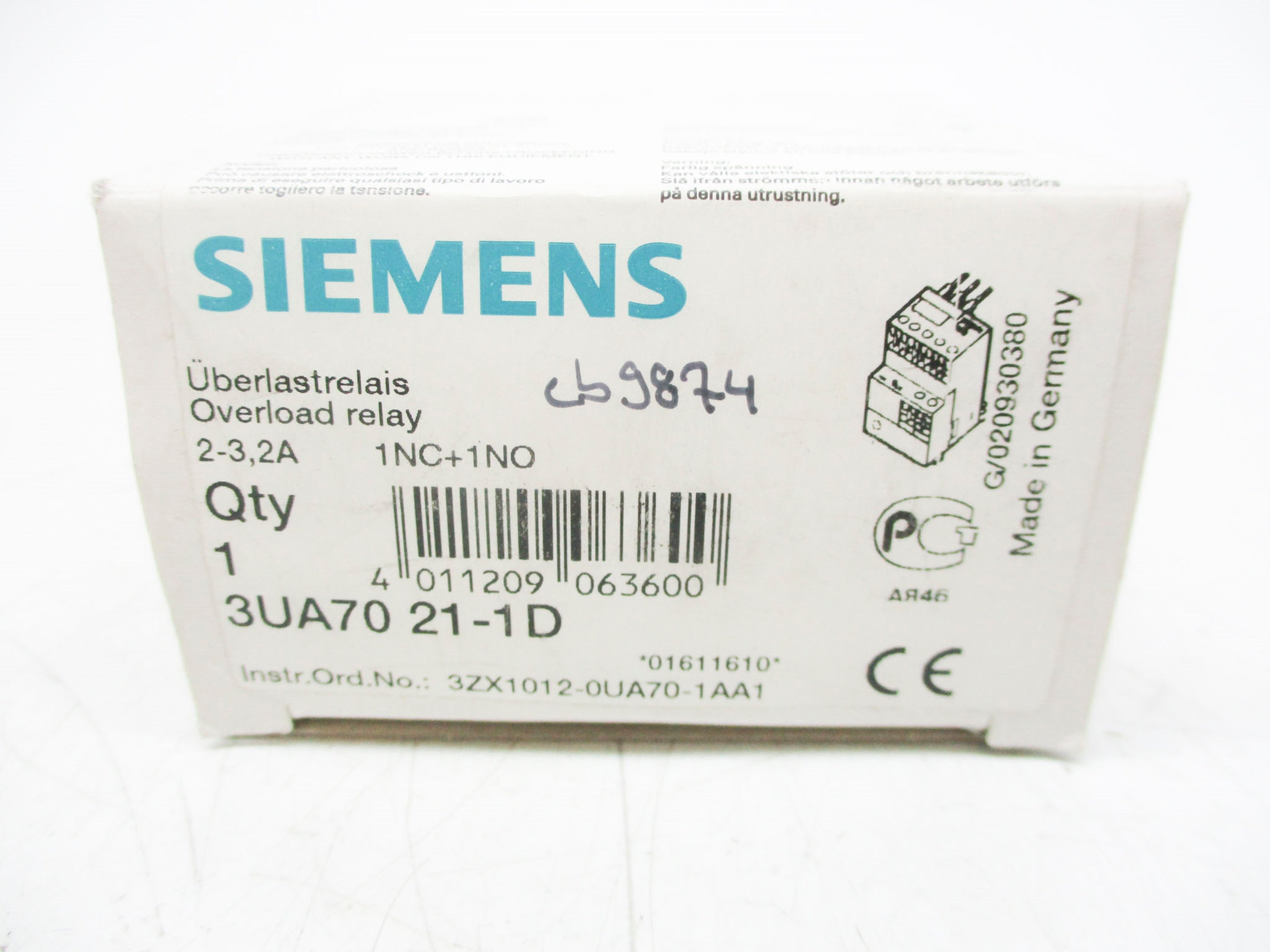 SIEMENS 3UA7021-1D 2-3.2A NSMP