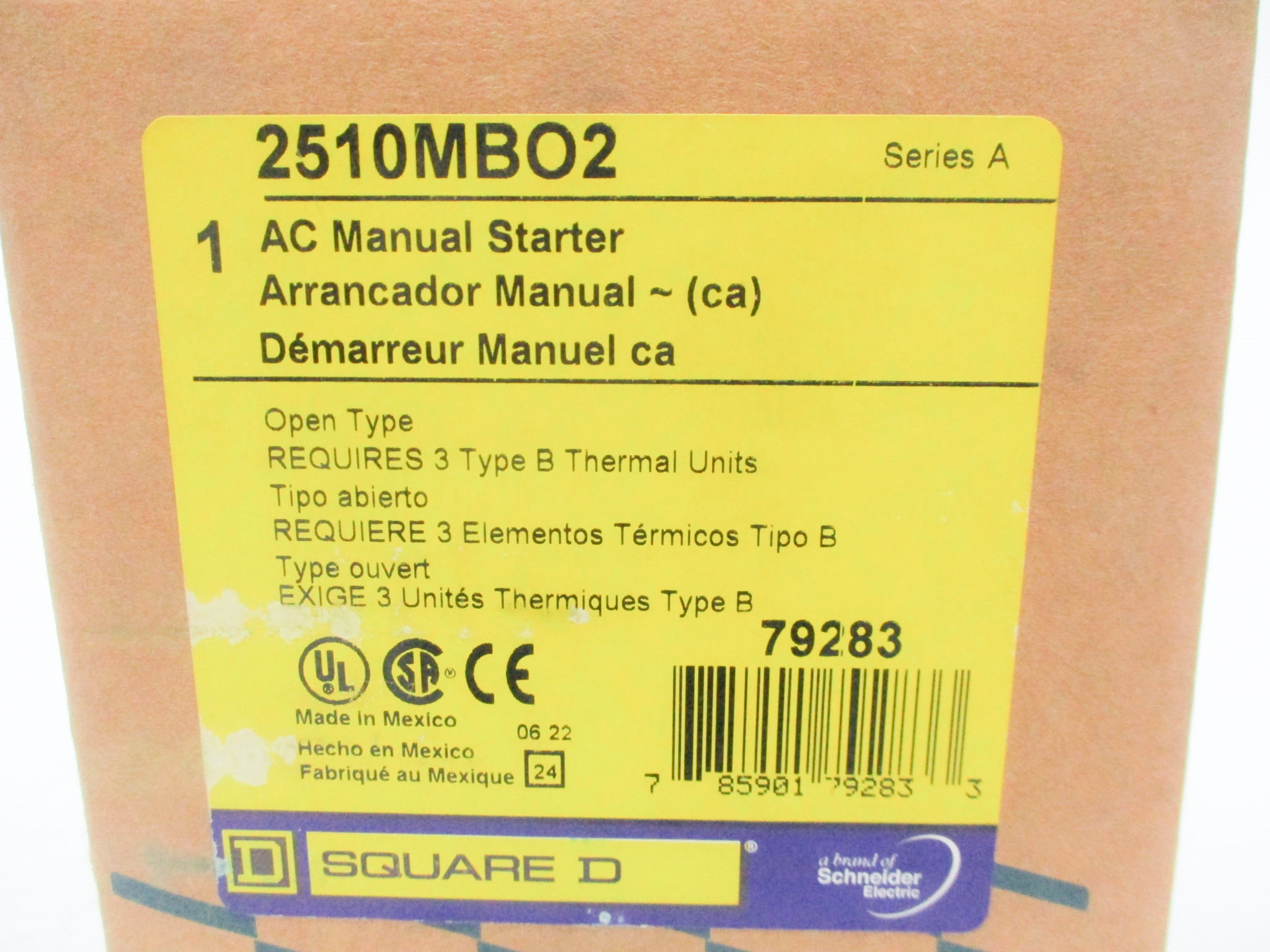 SQUARE D 2510MB02 SER. A NSMP