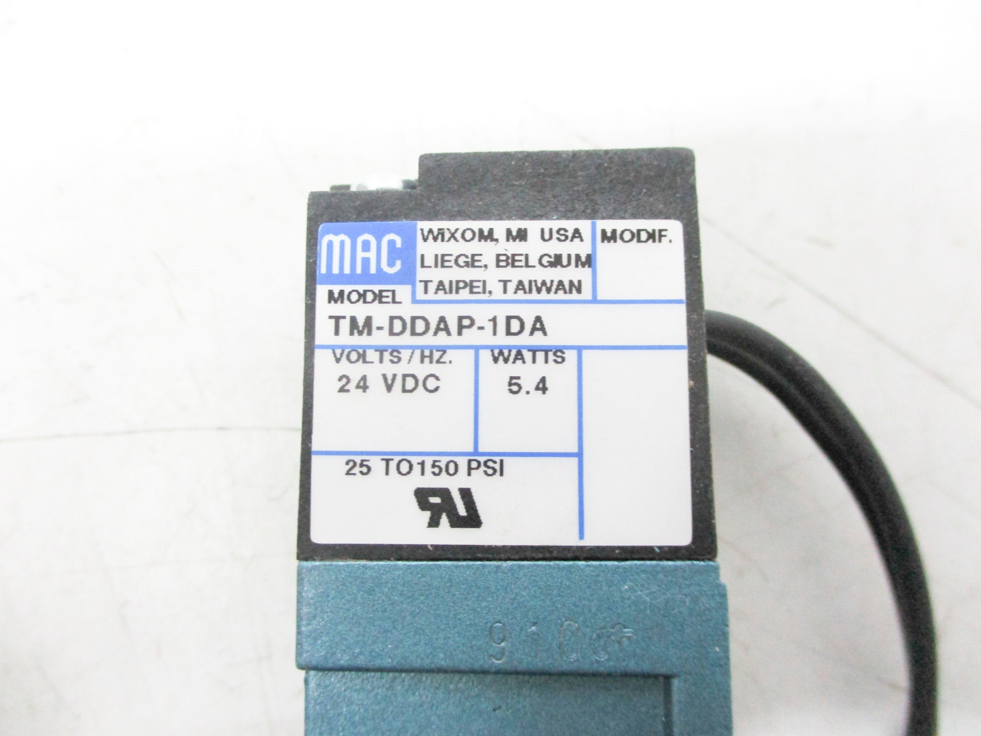 MAC TM-DDAP-1DA 24VDC 25-150PSI NSMP