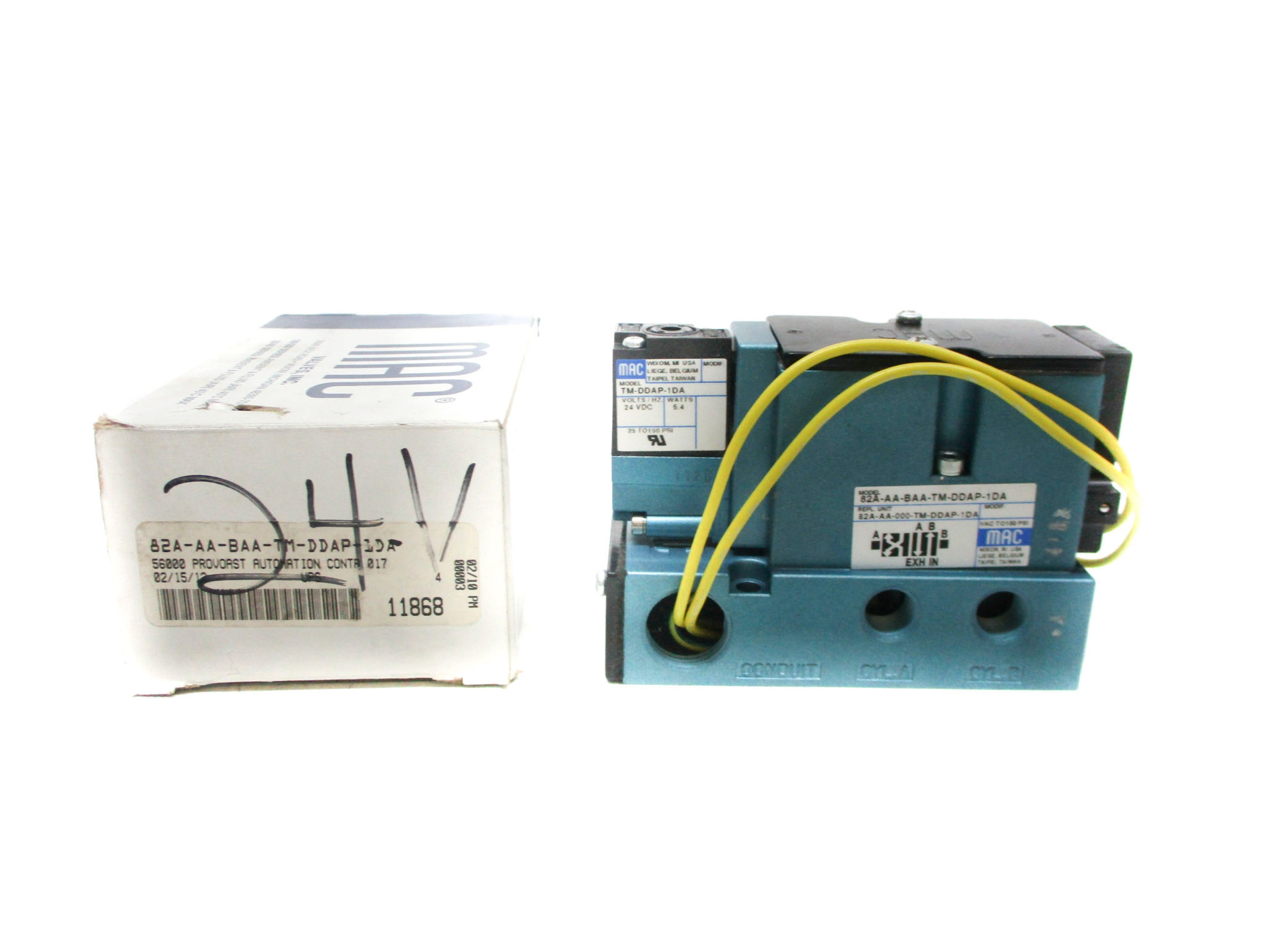 MAC 82A-AA-BAA-TM-DDAP-1DA 24VDC 150PSI NSMP