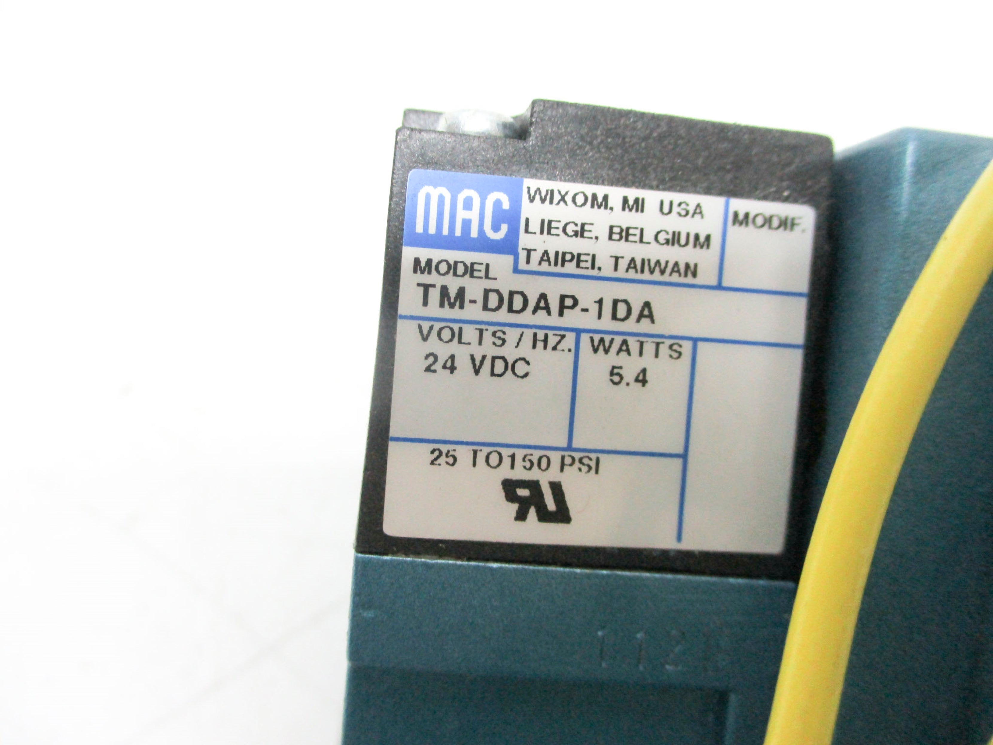 MAC 82A-AA-BAA-TM-DDAP-1DA 24VDC 150PSI NSMP