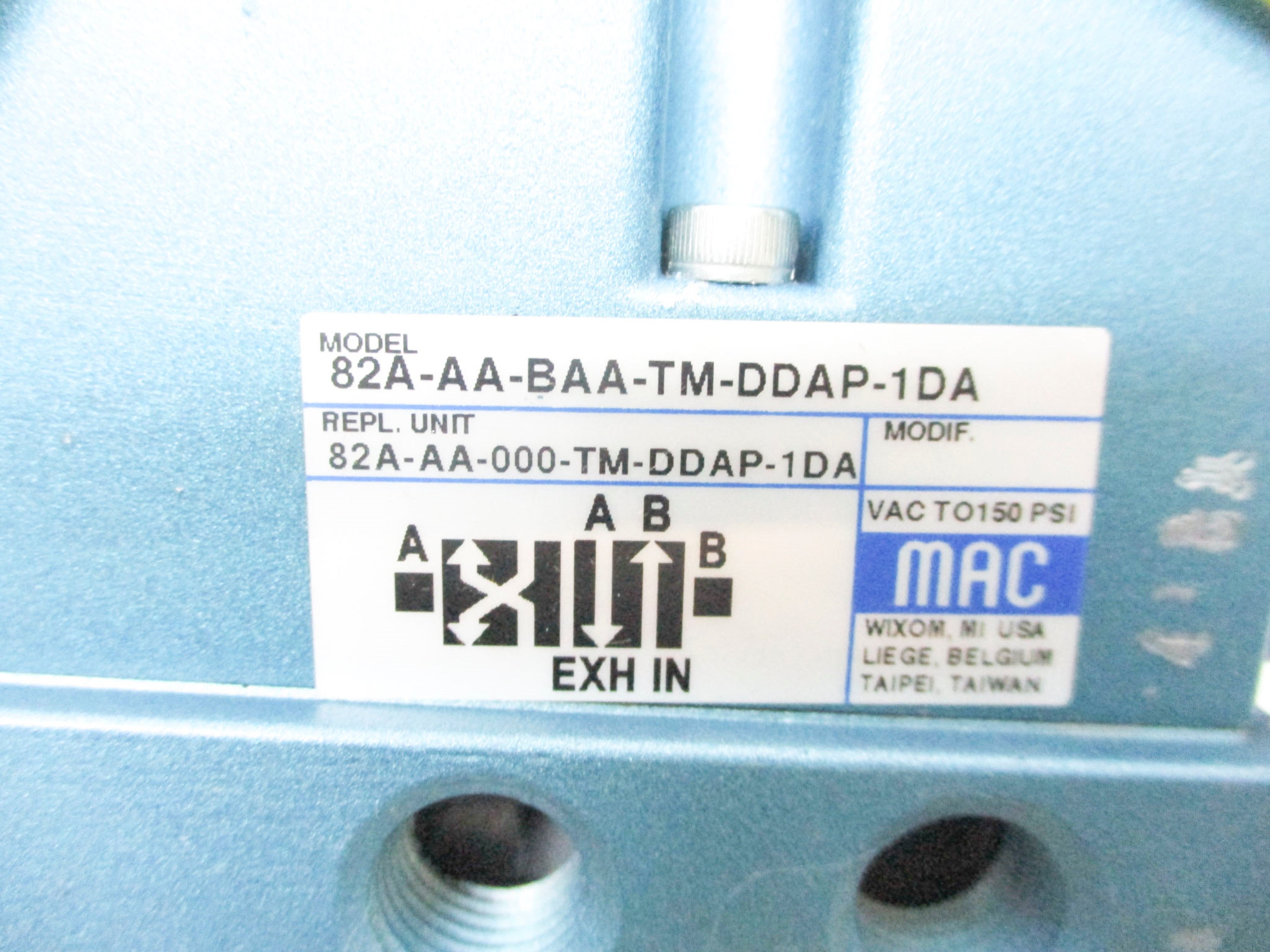 MAC 82A-AA-BAA-TM-DDAP-1DA 24VDC 150PSI NSMP