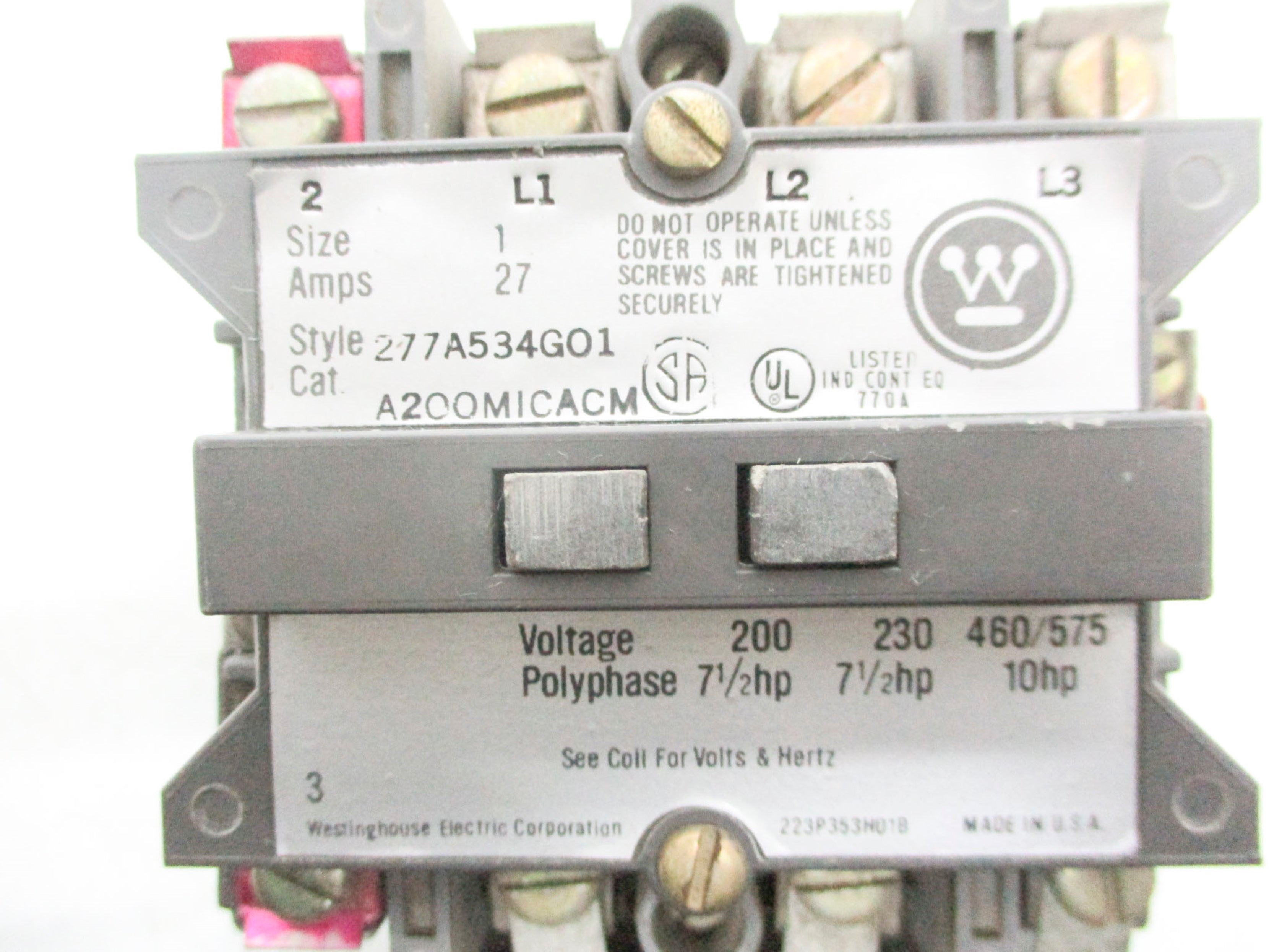 WESTINGHOUSE A200MICACM UNMP