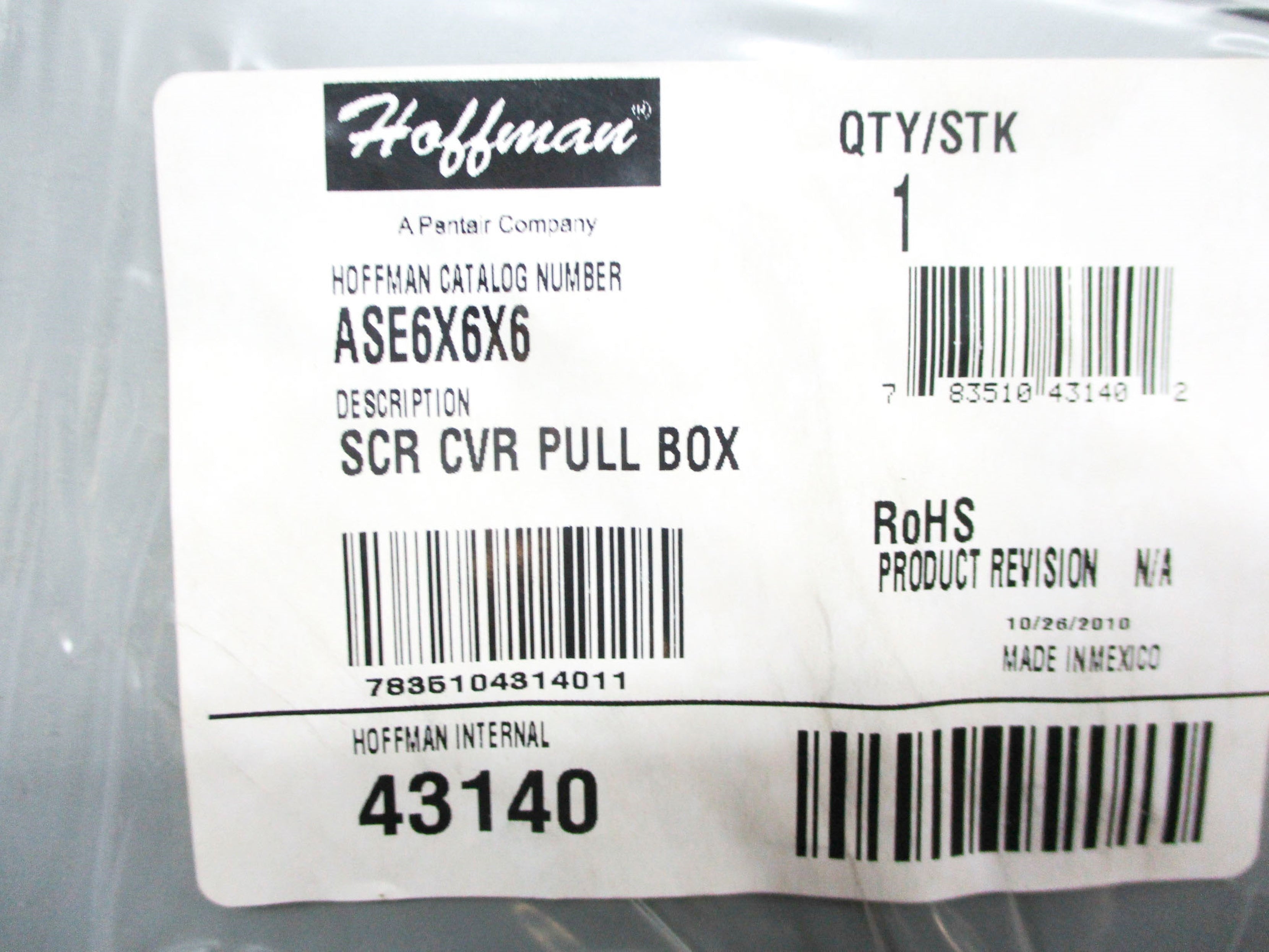 HOFFMAN ASE6X6X6 NSMP