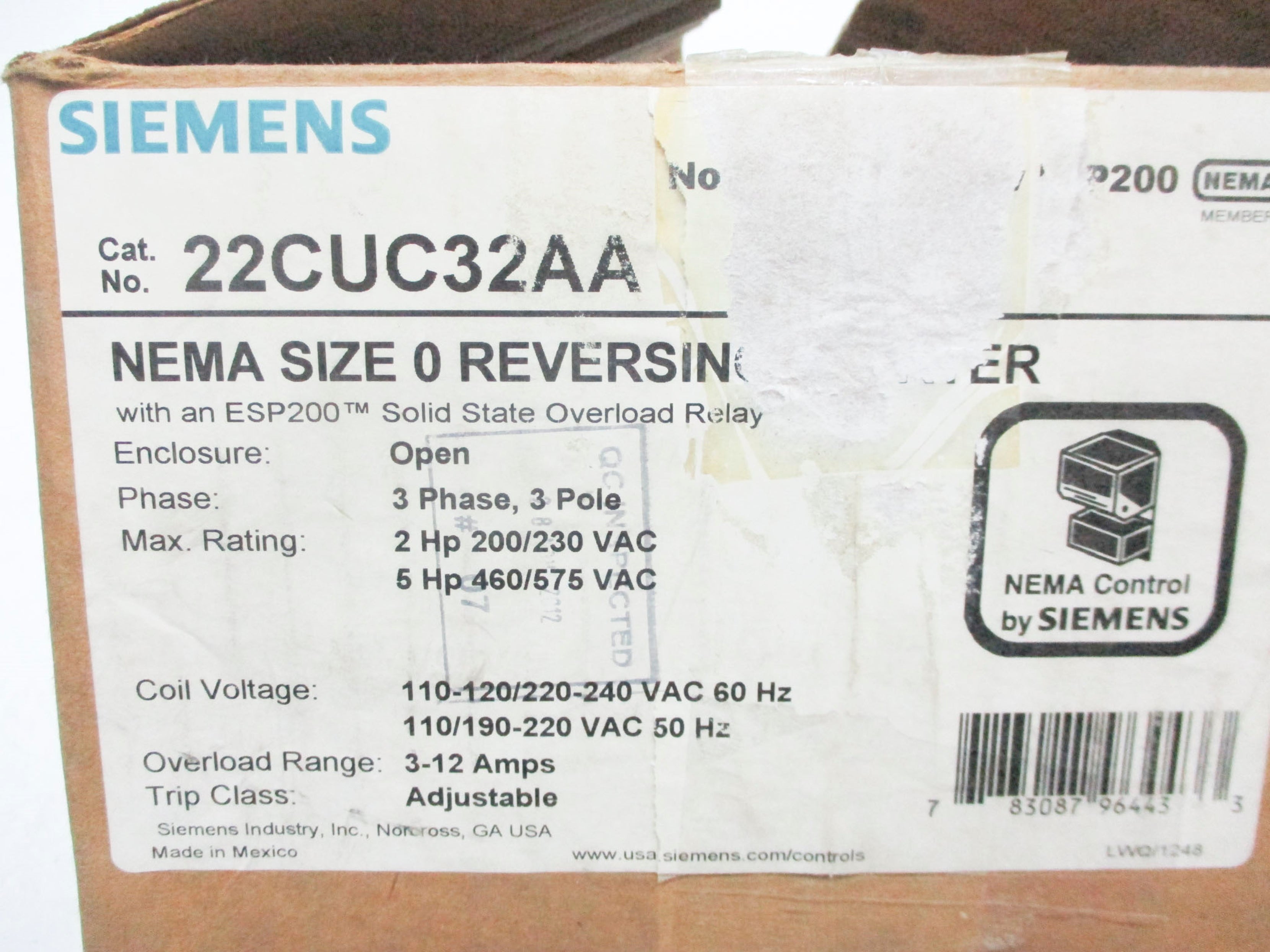SIEMENS 22CUC32AA NSMP