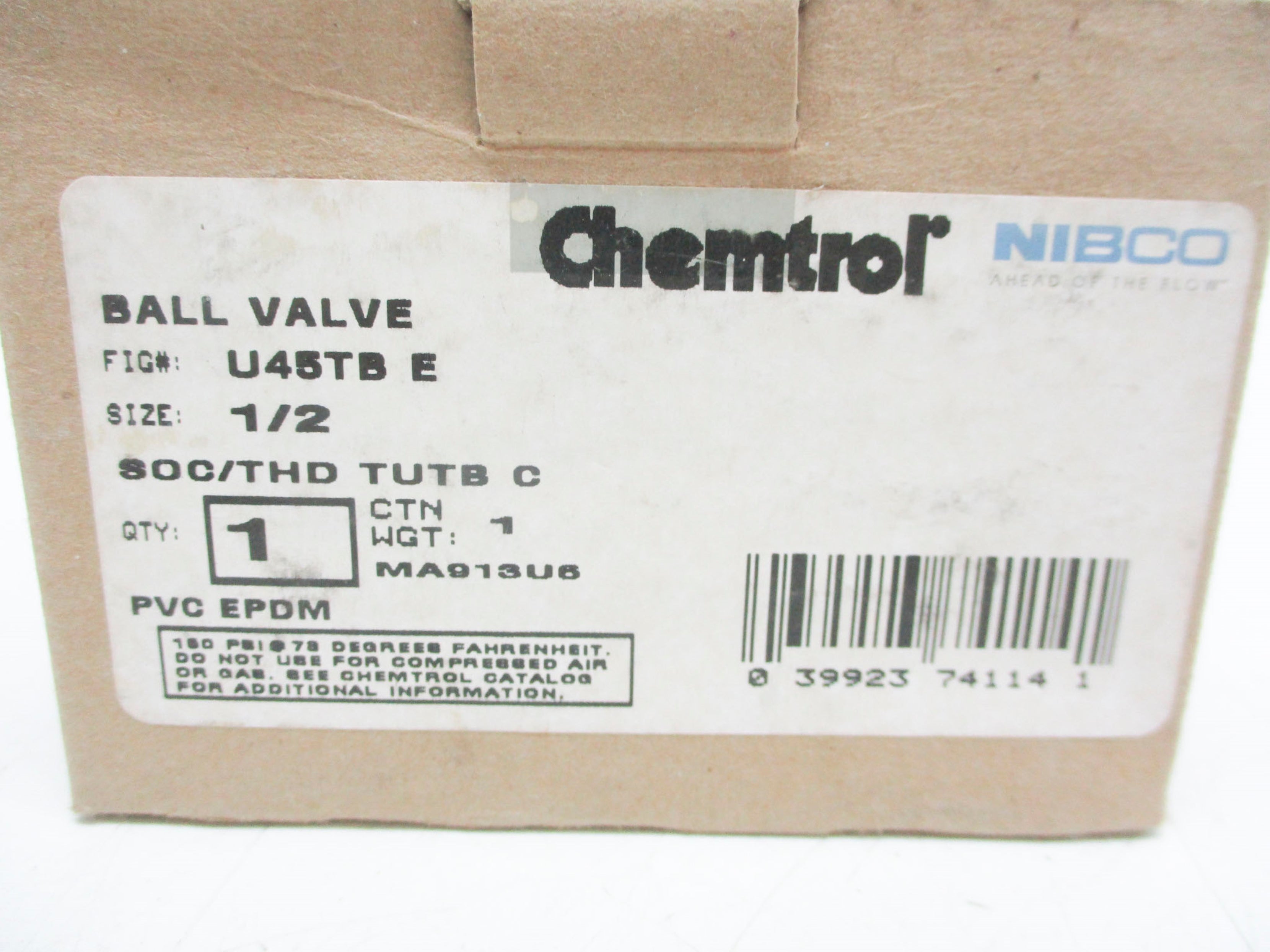 CHEMTROL U45TBE 1/2" NSMP