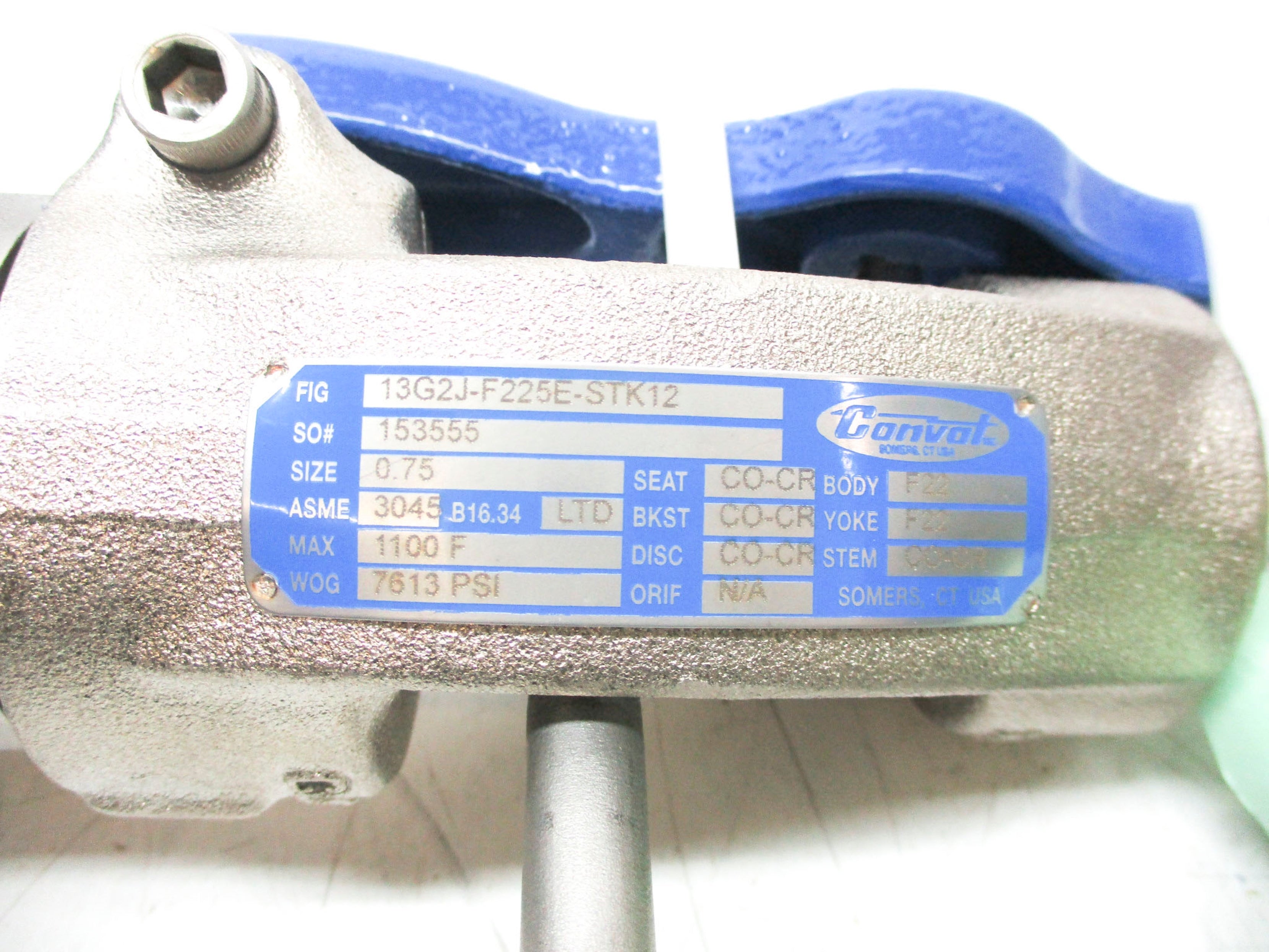 CONVAL 13G2J-F225E-STK12 7613PSI NSNP