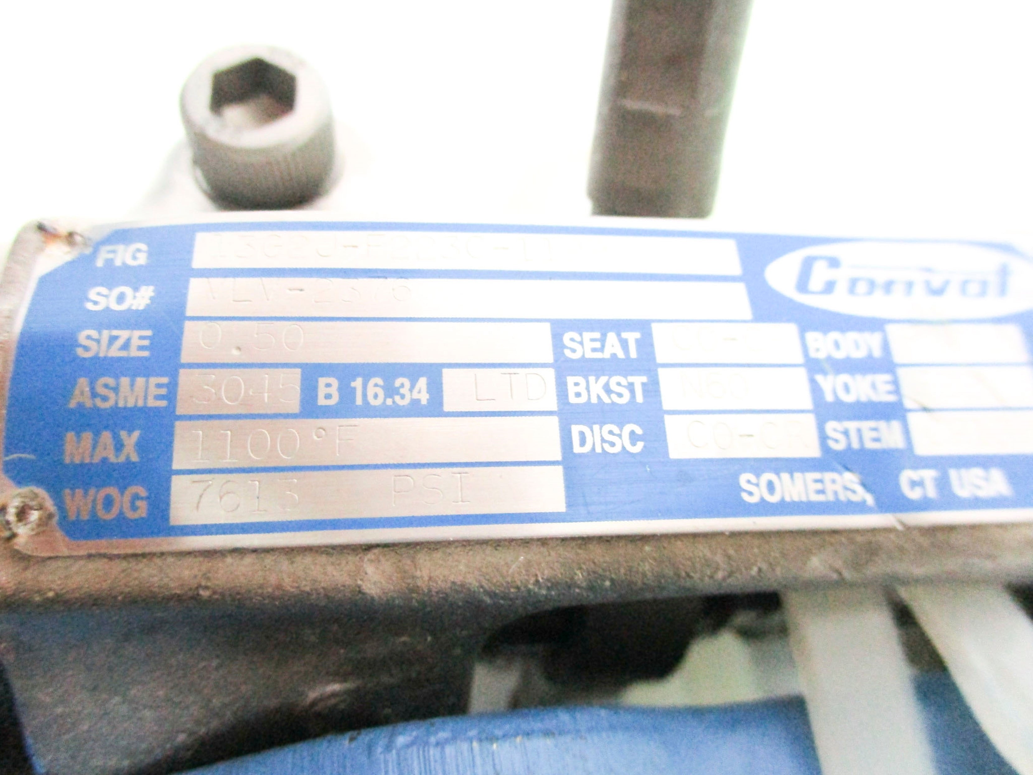 CONVAL 13G2J-F223C-1199 7613PSI UNMP
