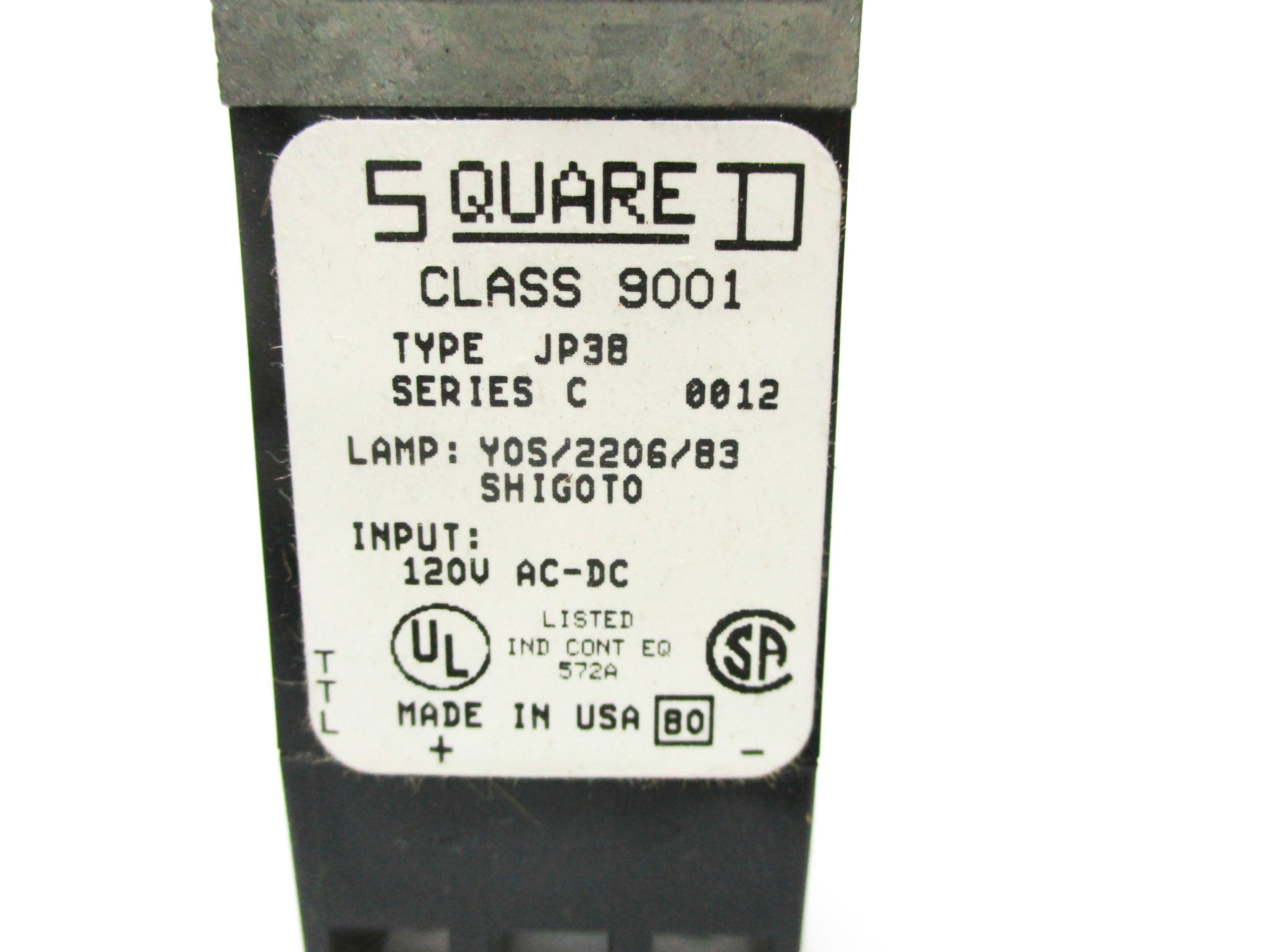 SQUARE D 9001JP38 SER. C NSMP