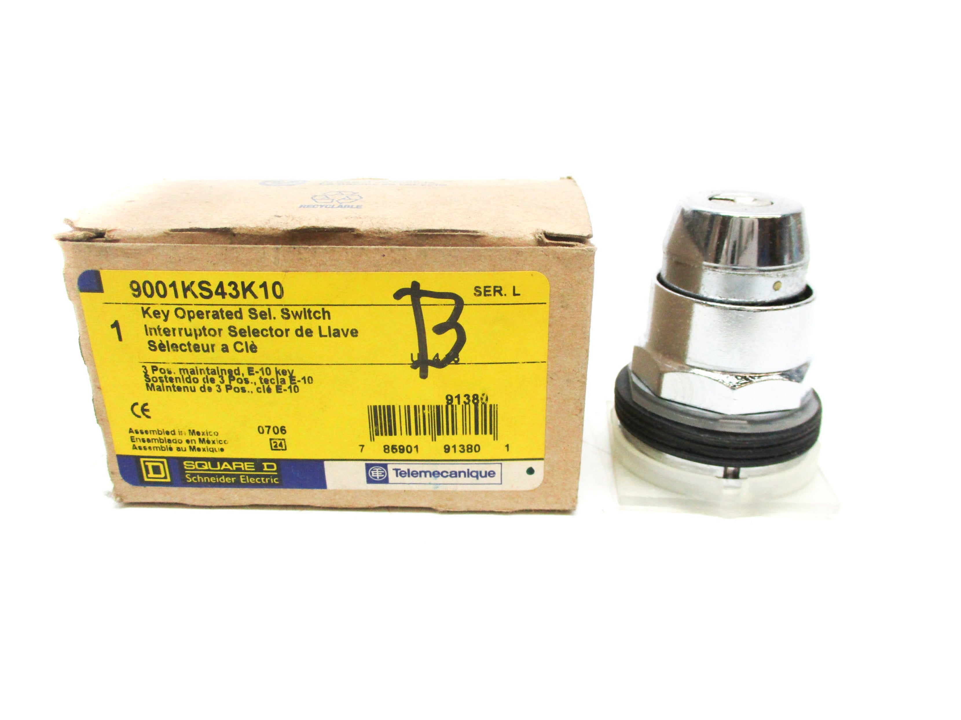 SQUARE D 9001KS43K10 SER. L (NO KEY) NSMP