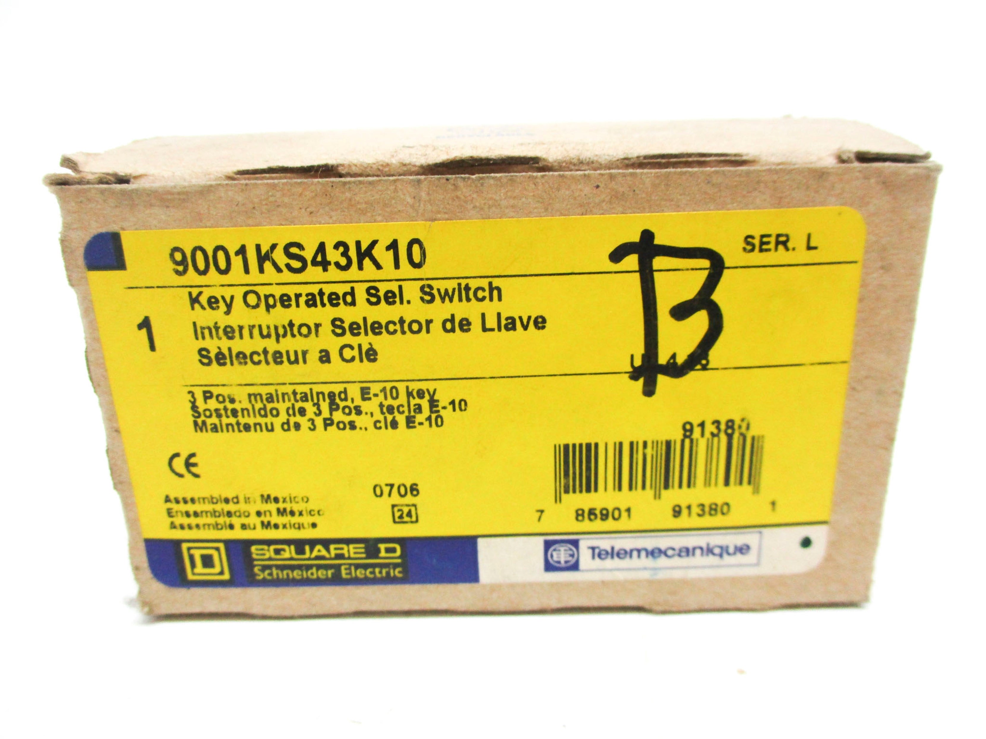 SQUARE D 9001KS43K10 SER. L (NO KEY) NSMP