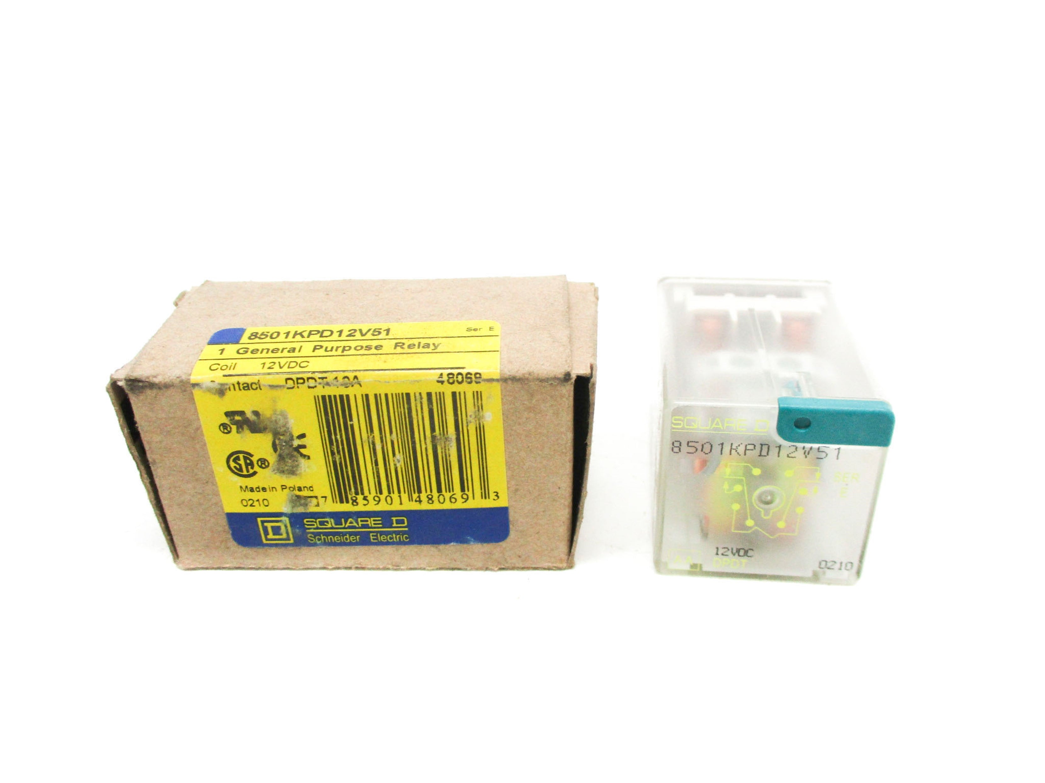 SQUARE D 8501KPD12V51 SER. E 12VDC NSMP