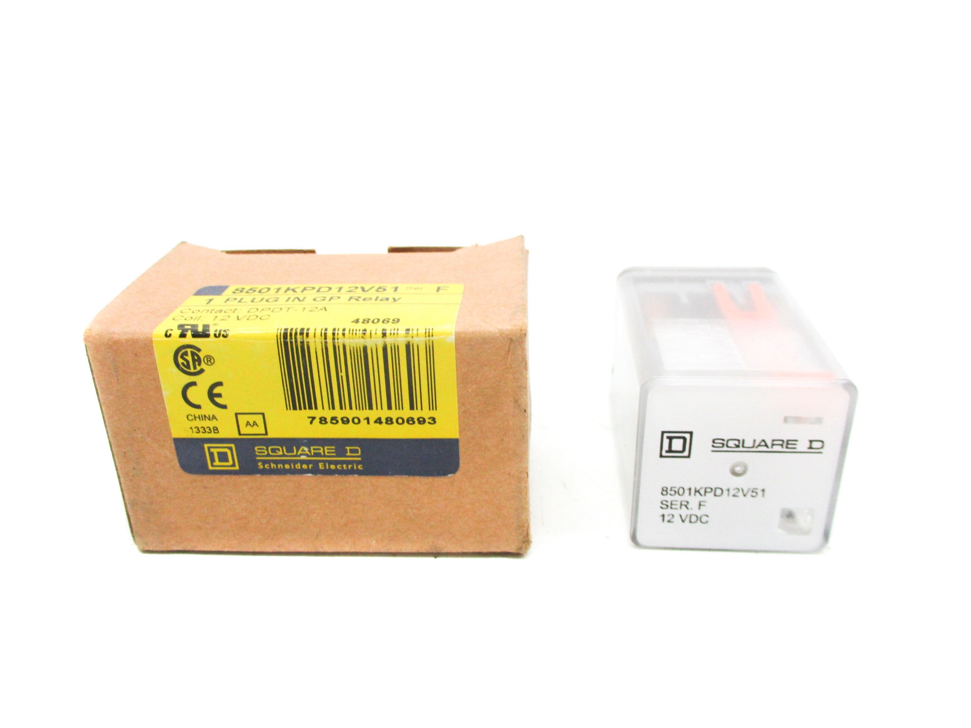 SQUARE D 8501KPD12V51 SER. F 12VDC NSMP