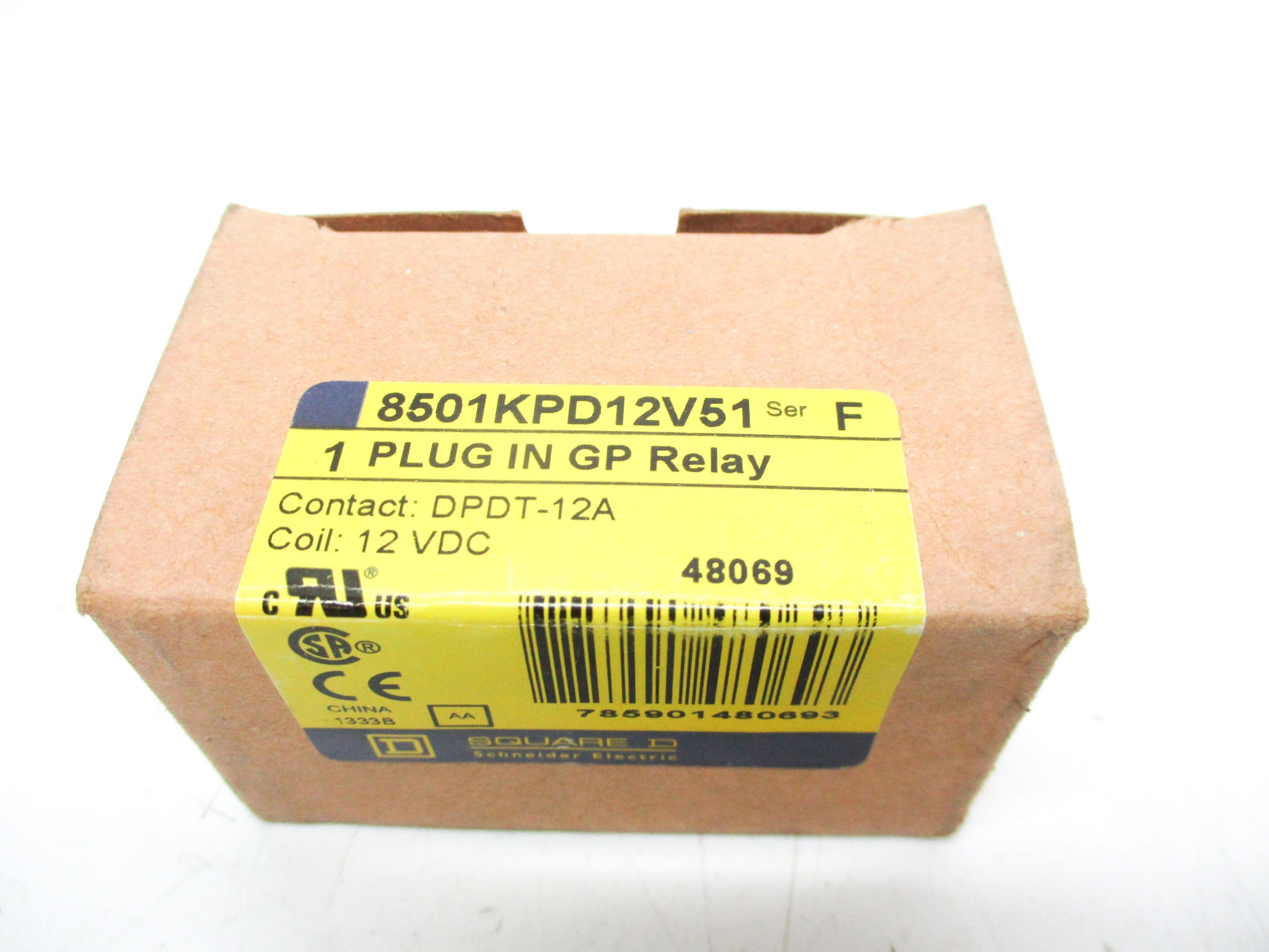 SQUARE D 8501KPD12V51 SER. F 12VDC NSMP