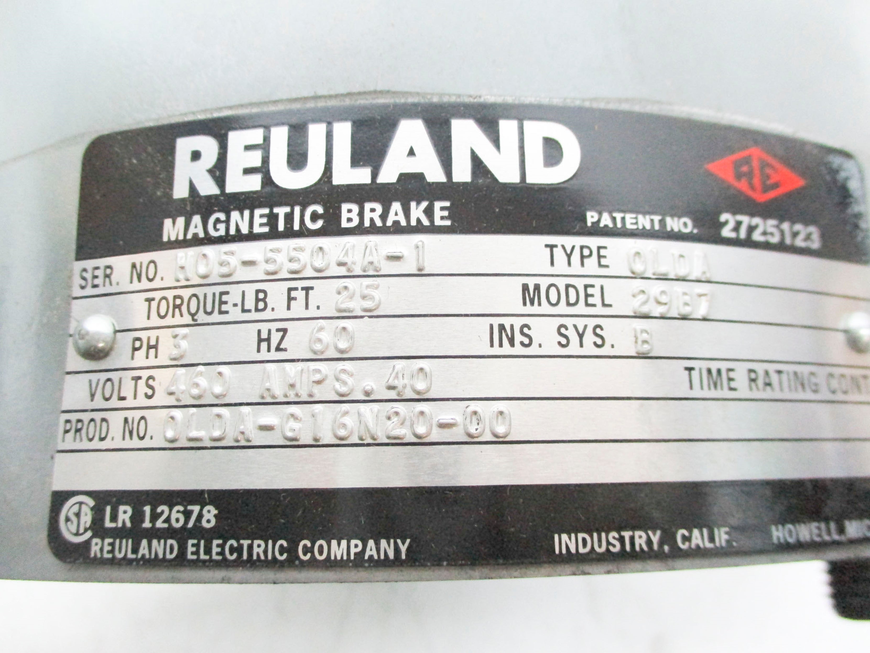 REULAND OLDA-G16N20-00 UNMP