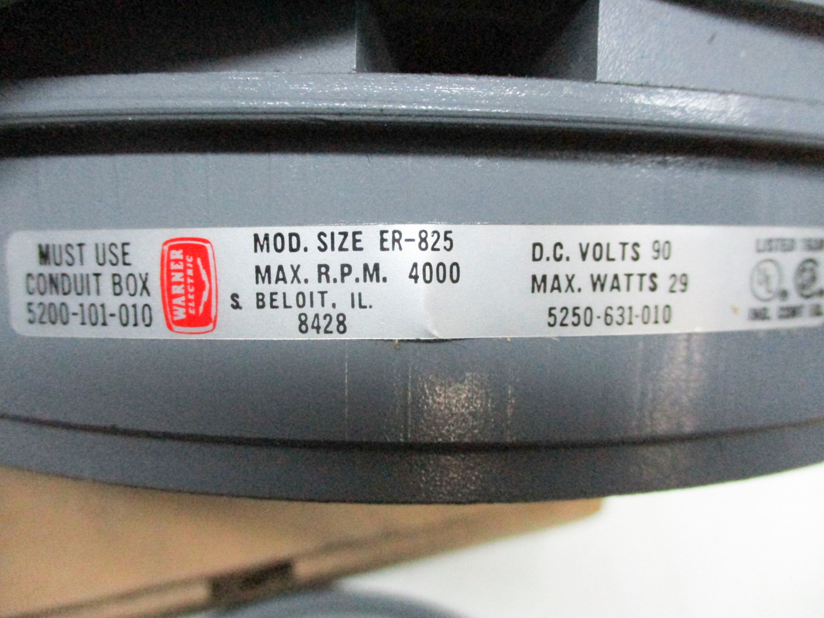 WARNER ELECTRIC 5250-631-010 2" NSMP