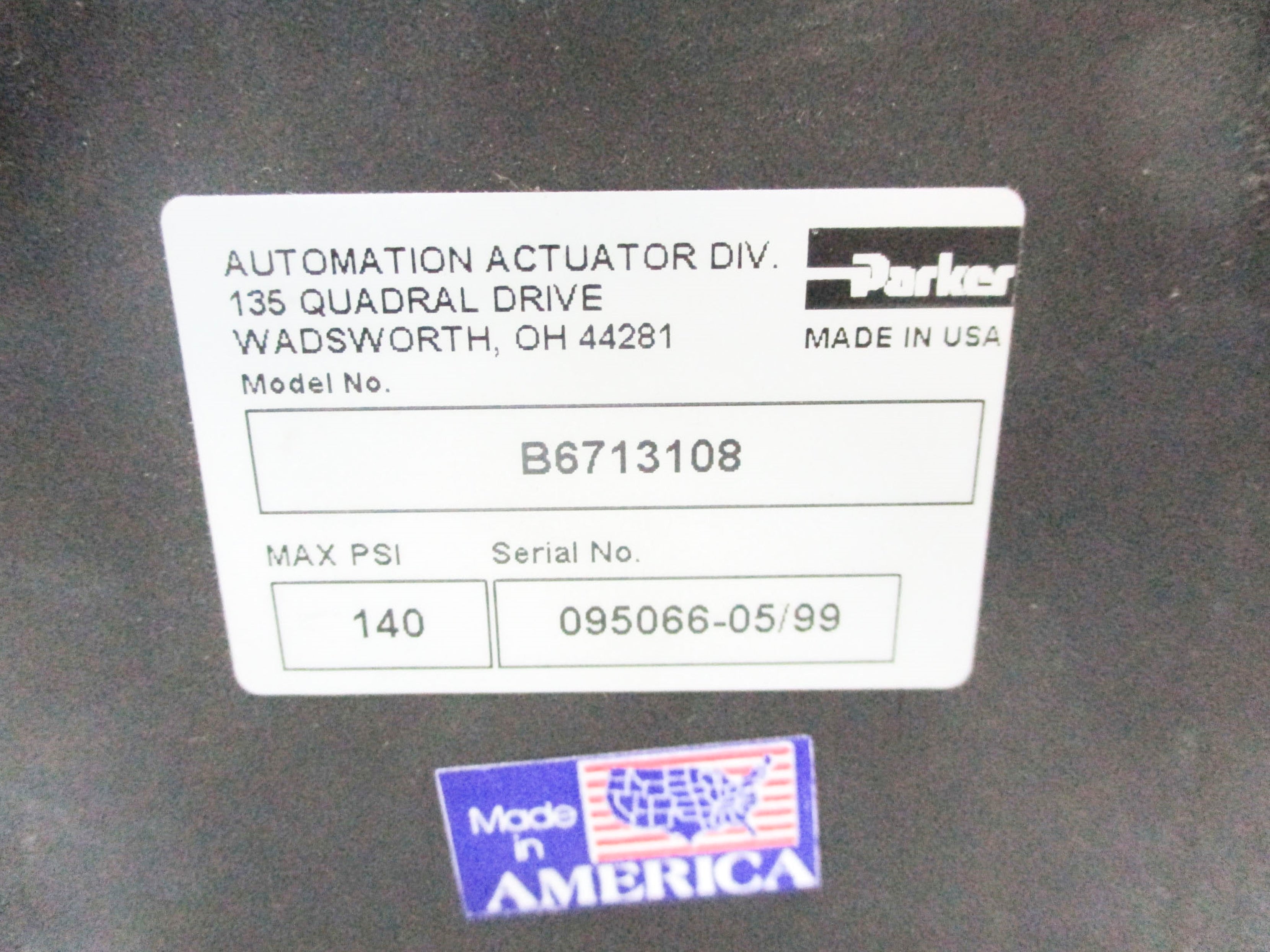 PARKER B6713108 NSNP