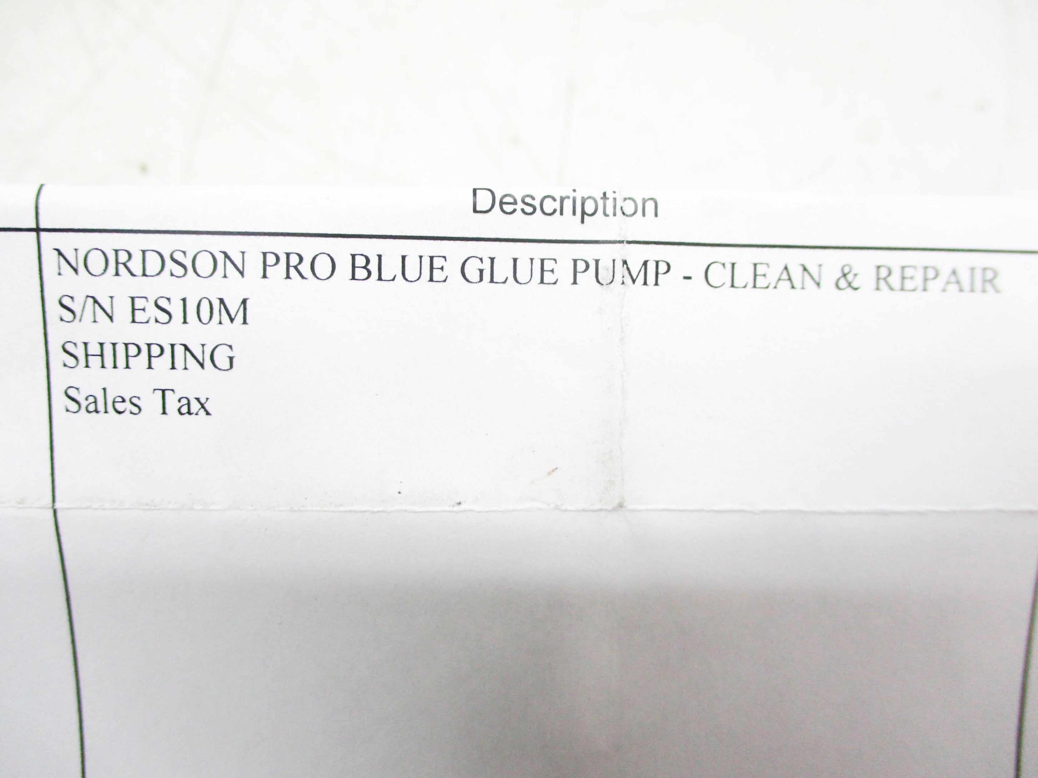 NORDSON ES10M REMAN