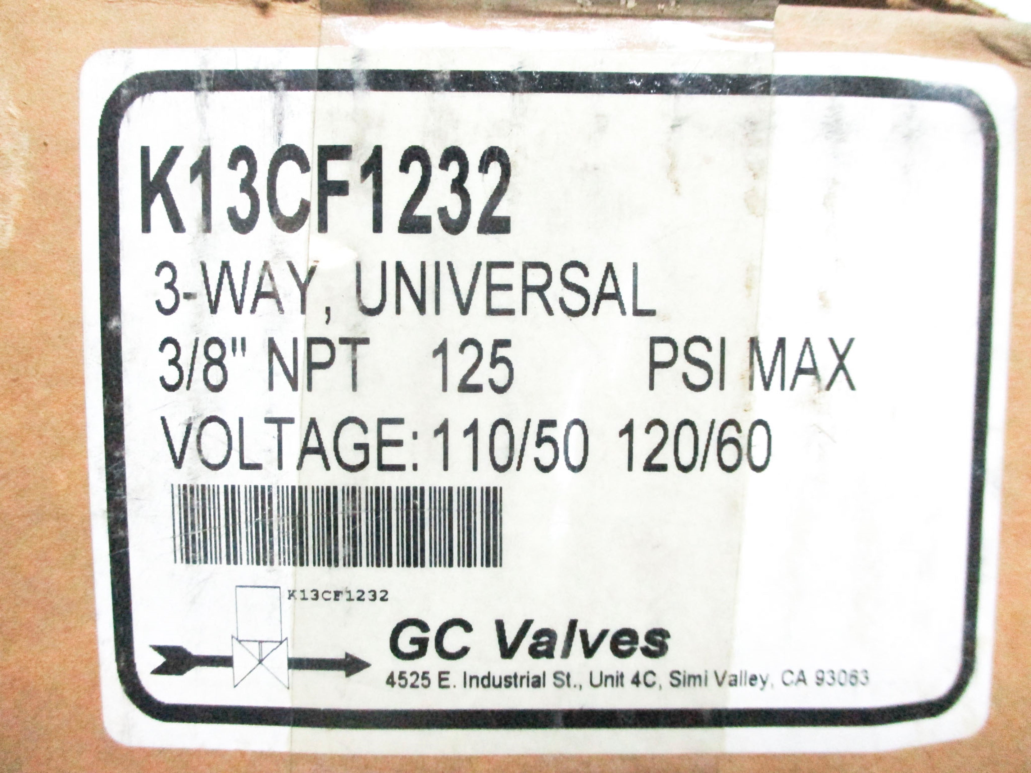 GC VALVES K13CF1232 110/50 120/60 125PSI NSMP