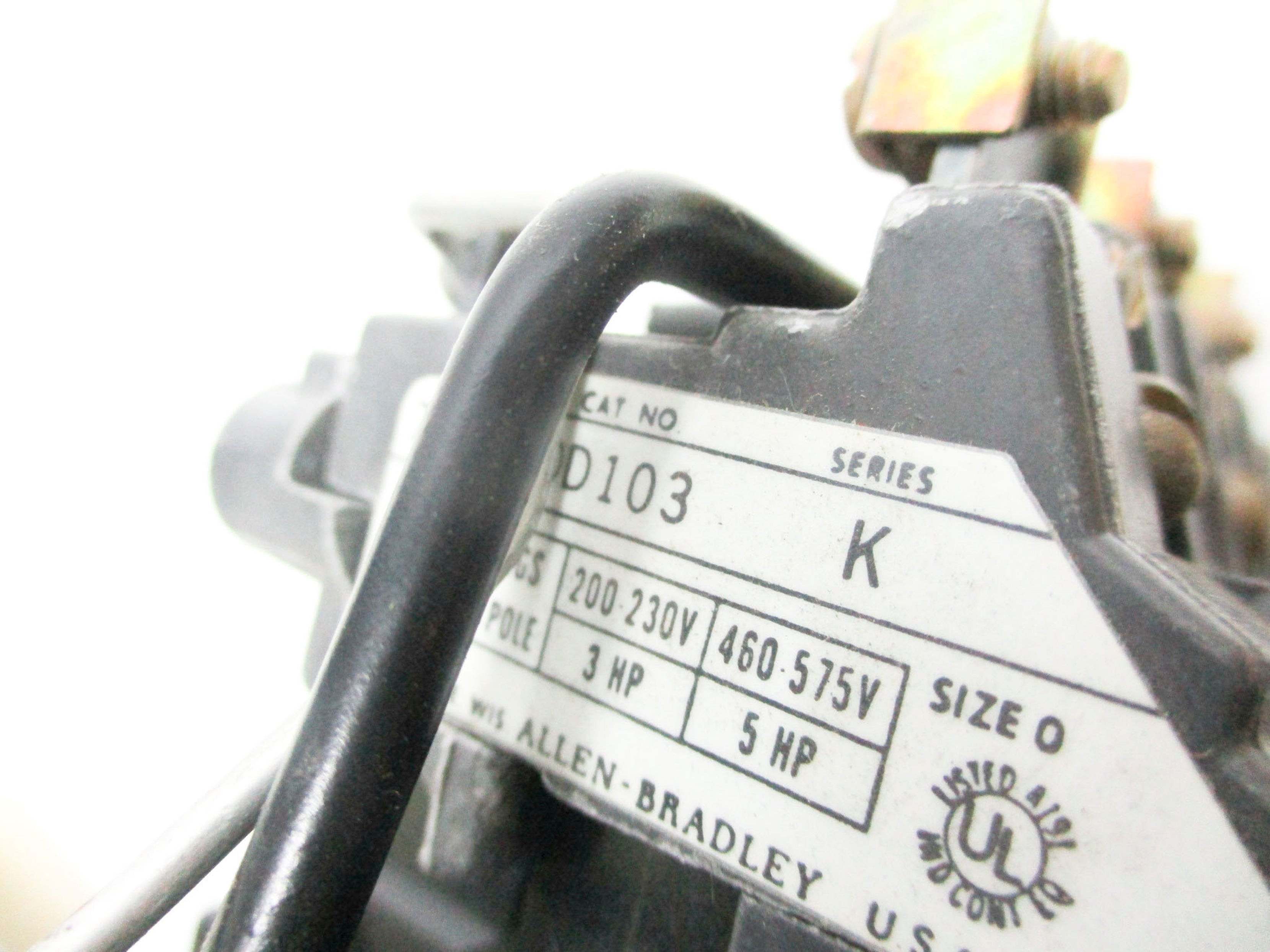 ALLEN BRADLEY 709-AOD103 120V SER. K UNMP