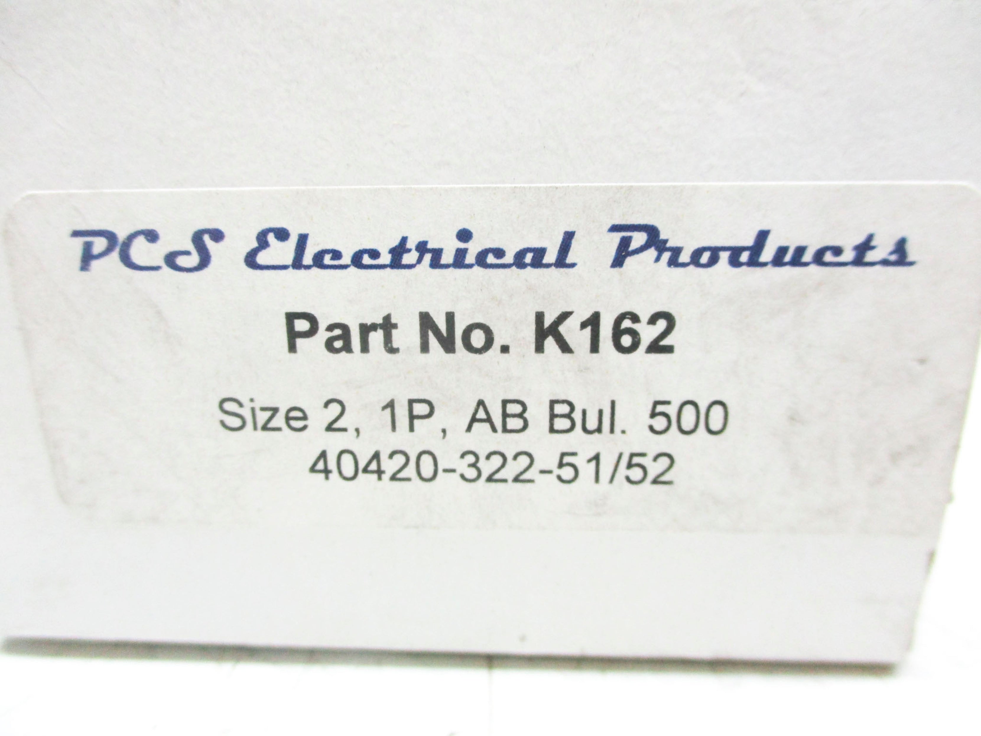 PCS ELECTRICAL K162 NSMP