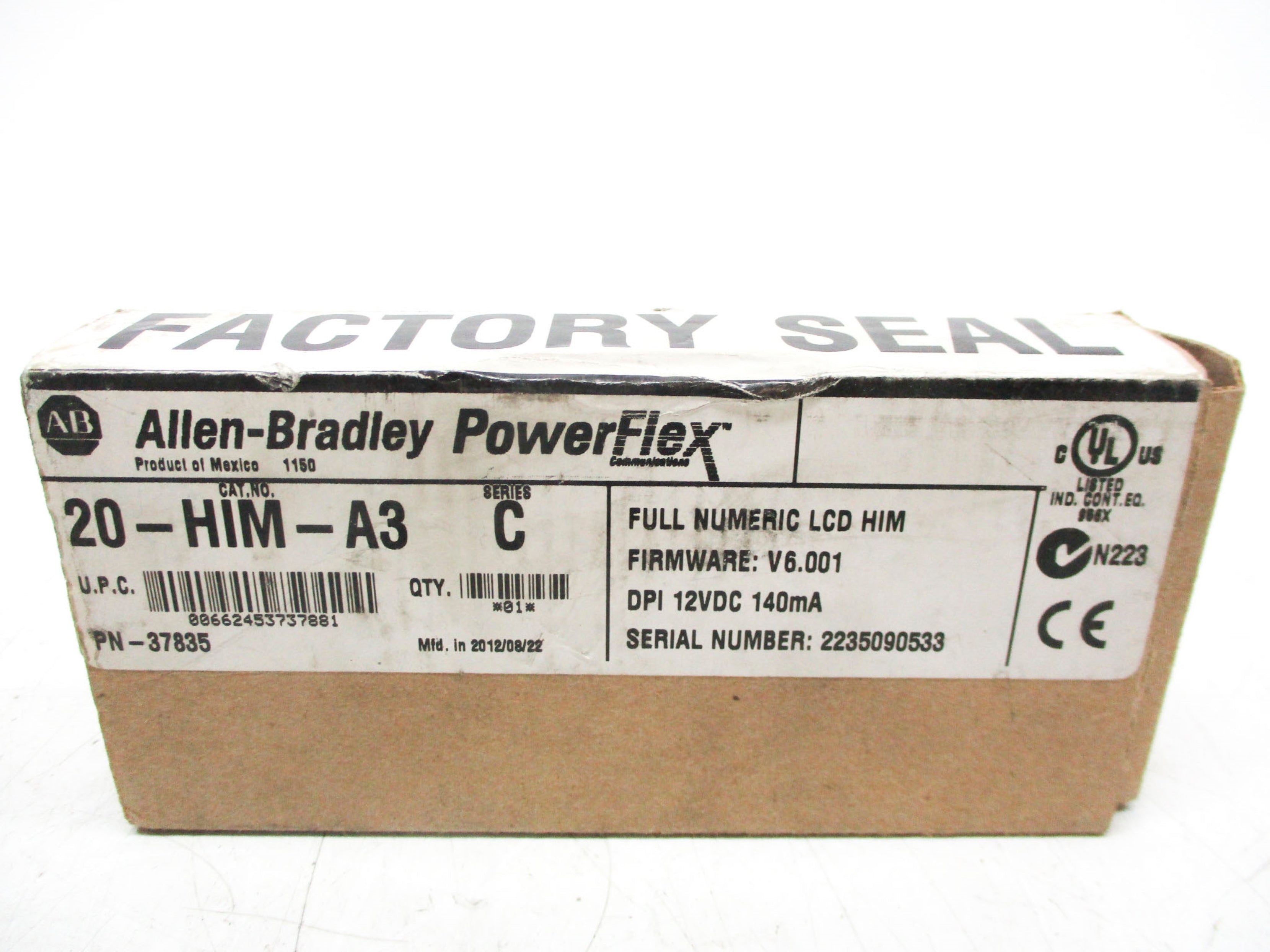 ALLEN BRADLEY 20-HIM-A3 SER. C F/W V6.001 12VDC NSMP
