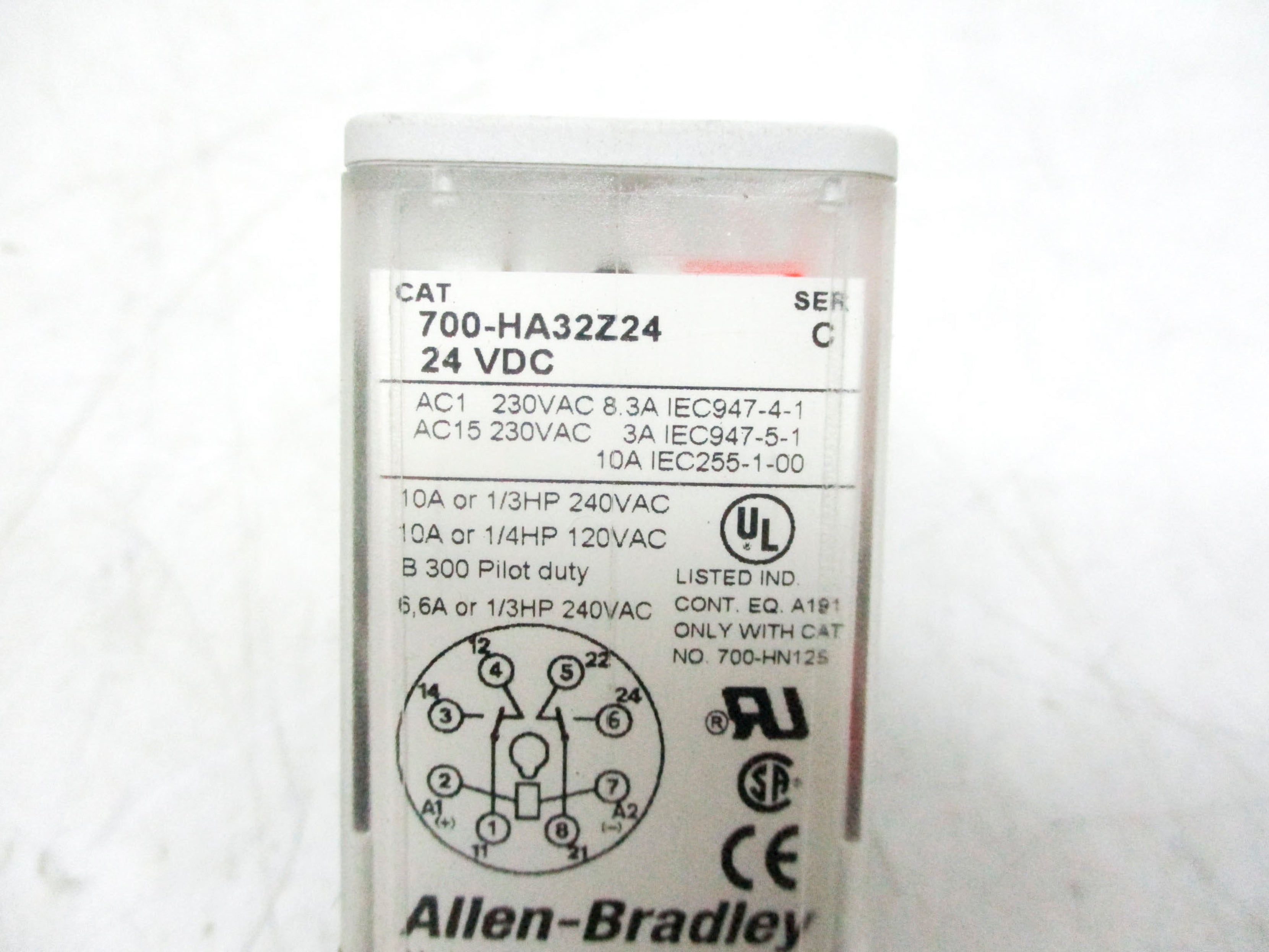 ALLEN BRADLEY 700-HA32Z24 SER. C 24VDC (BL/WH) NSMP