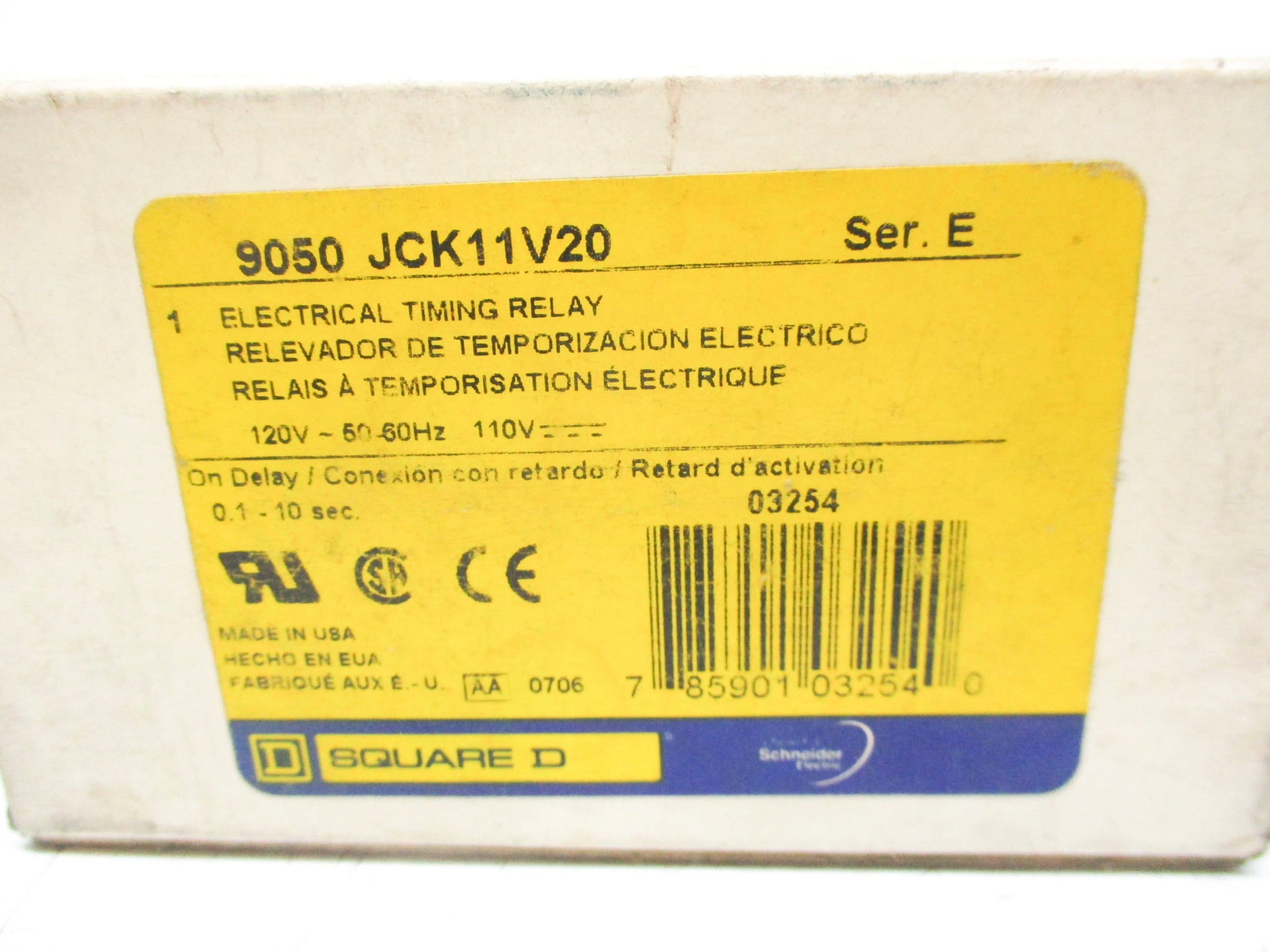 SQUARE D 9050JCK11V20 SER. E 110/120V NSMP