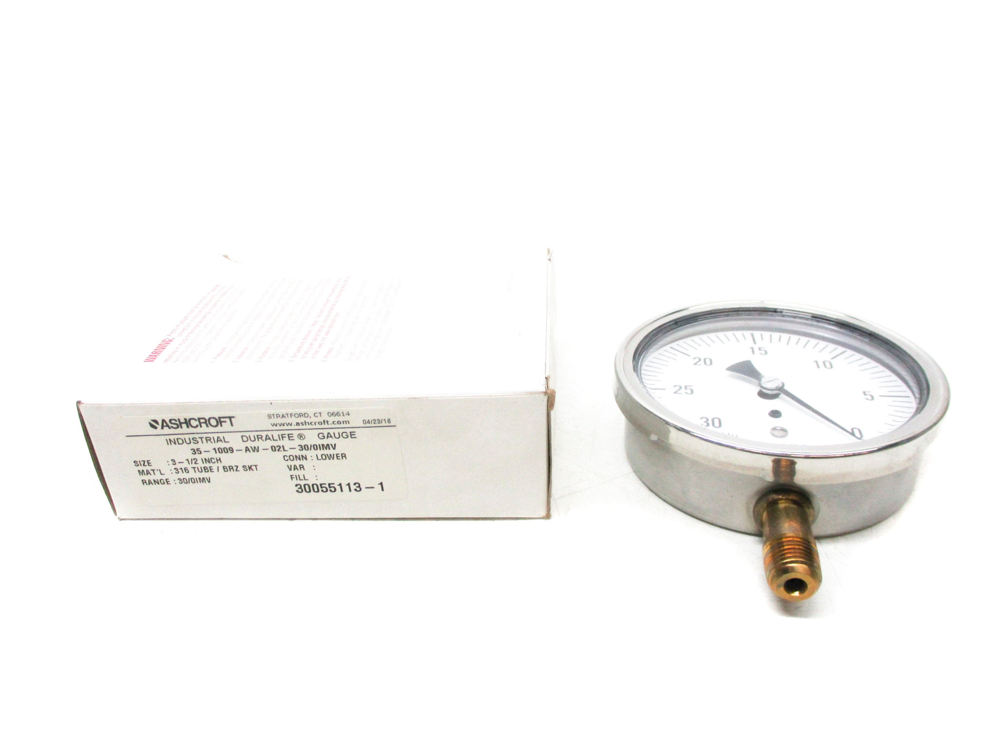 ASHCROFT 35-1009-AW-02L-30/OIMV 30-0VAC NSMP