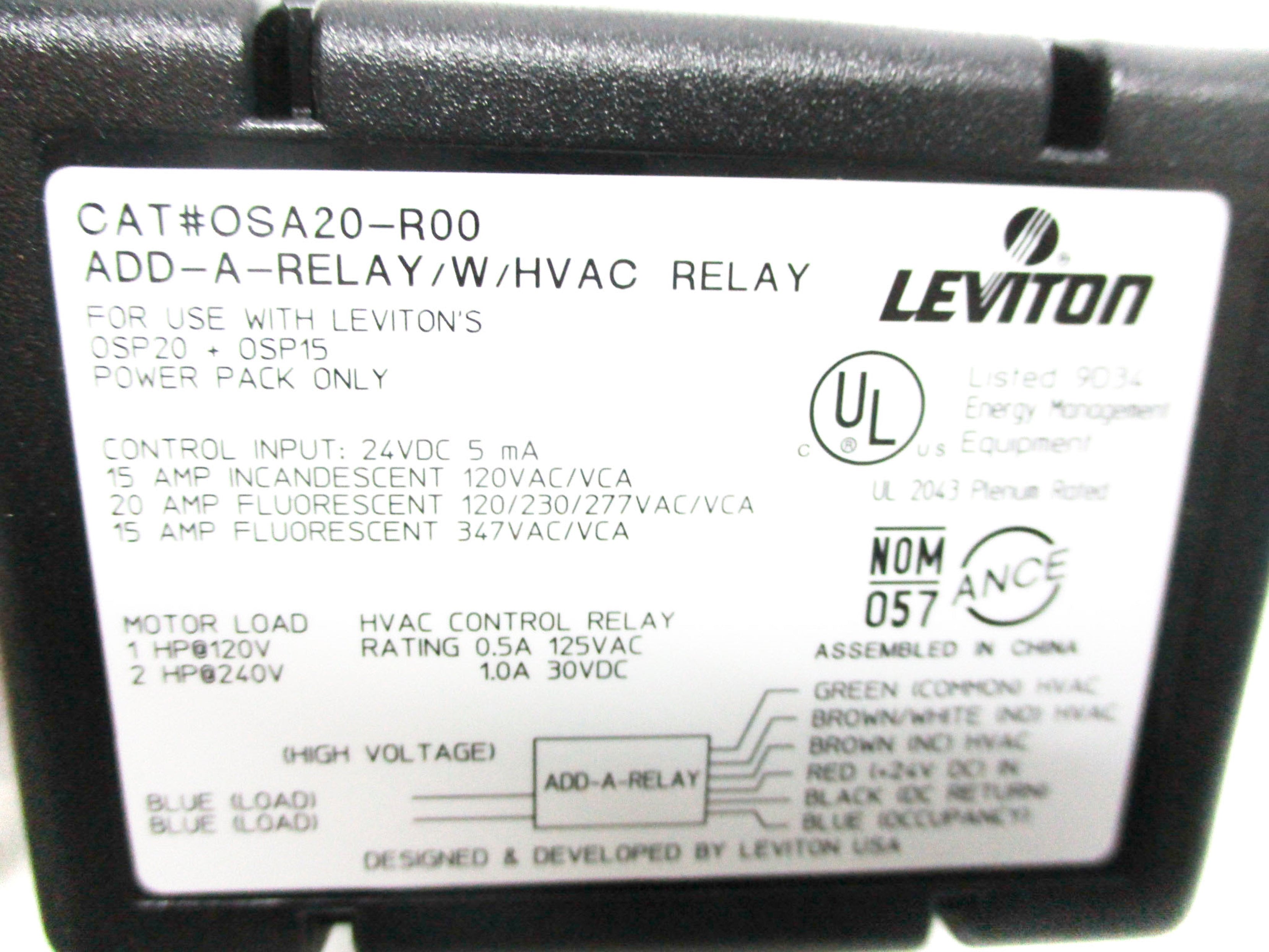 LEVITON OSA20-R00 24VDC NSMP